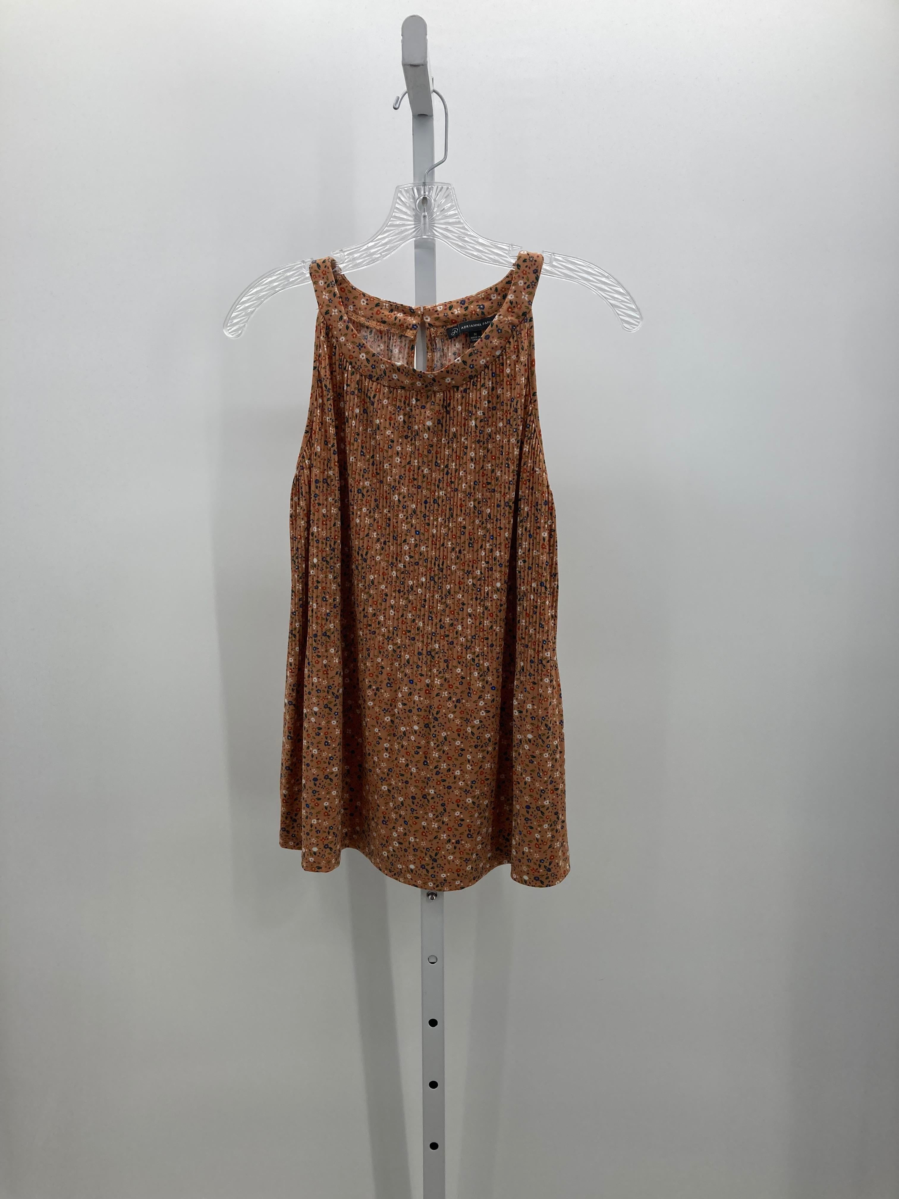 Adrianna Papell Size Medium Misses Sleeveless Shirt