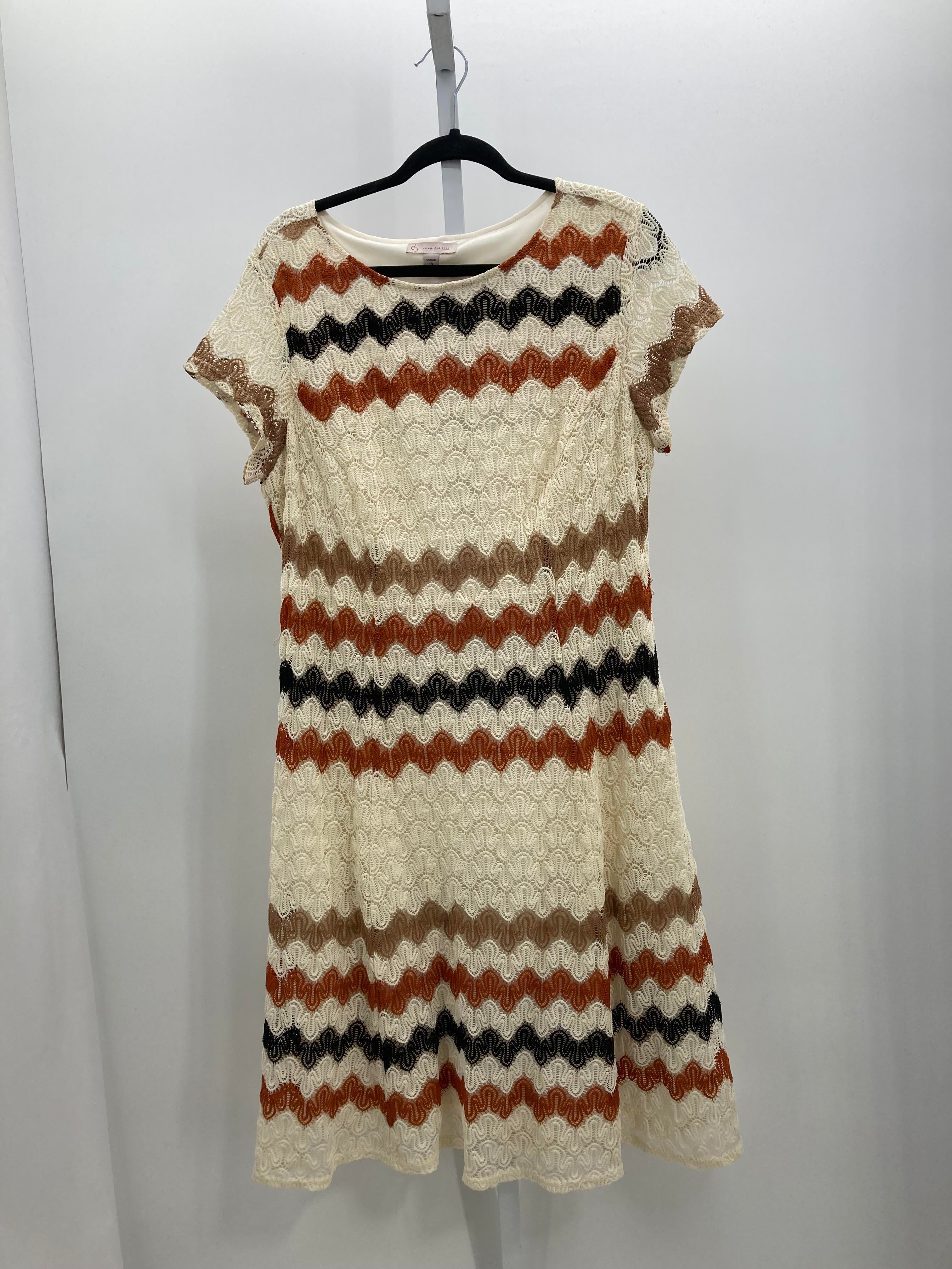 db Size 18 W Womens Short Sleeve Dress
