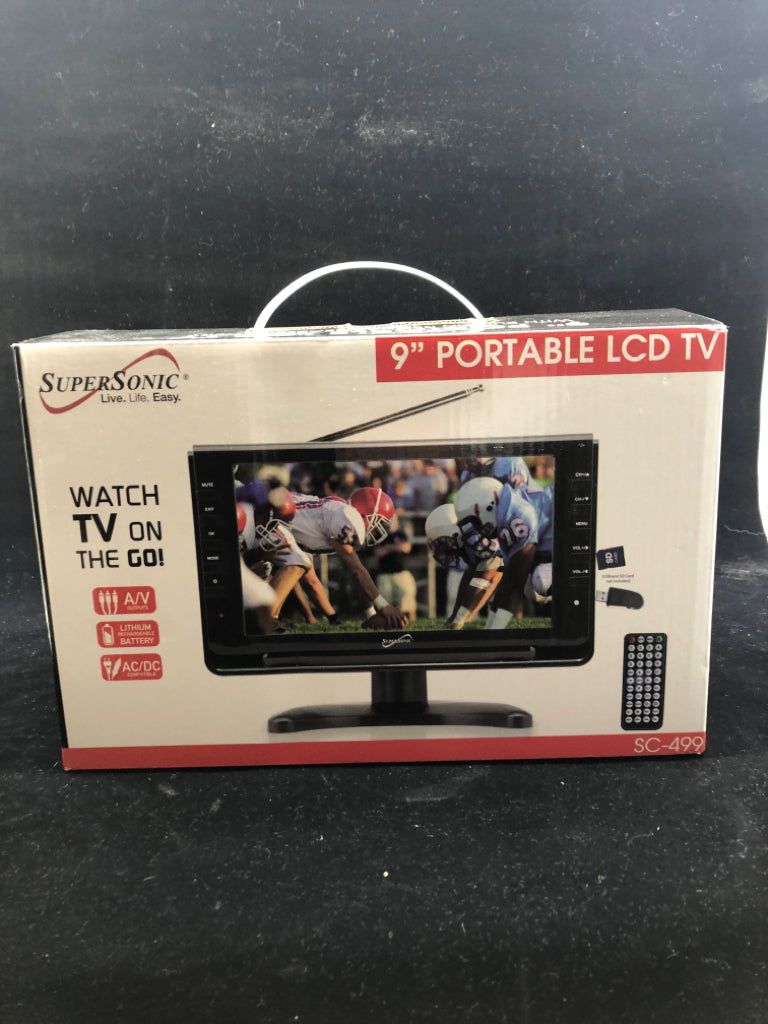 NIB PORTABLE 9" LCD TV.