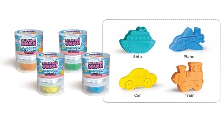 New Rub-A-Dub Dough Vehicle Soap