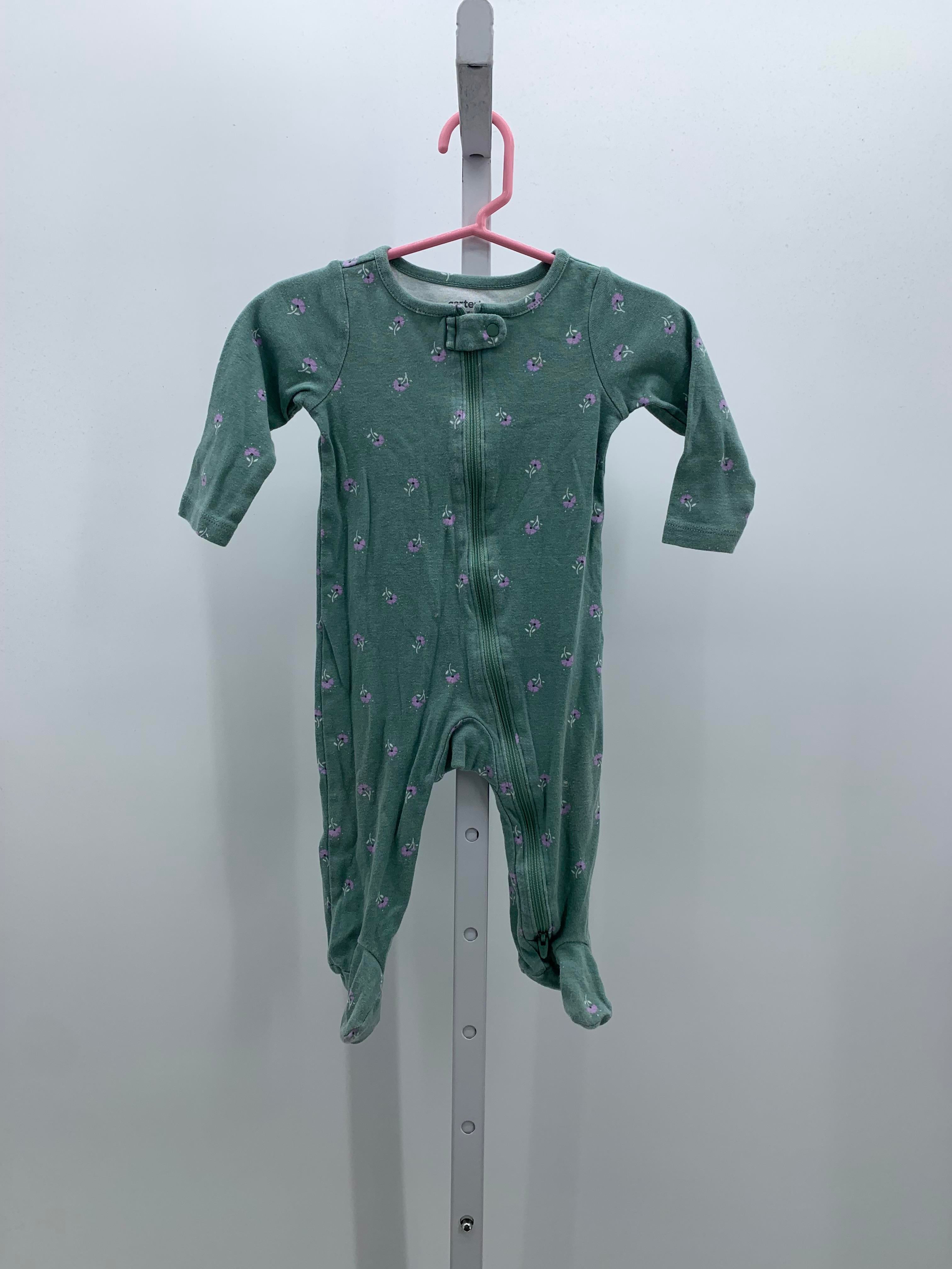 Carters Size 9 Months Girls Long Slv. Romper