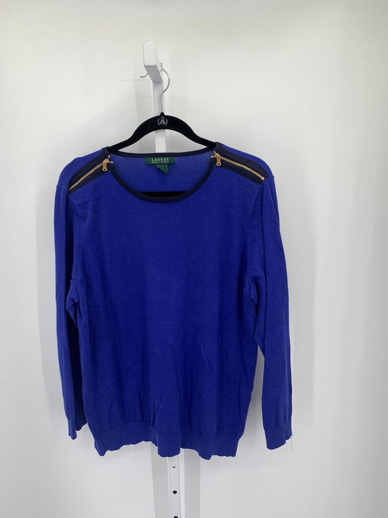 Lauren Size 2X Womens Long Slv Sweater