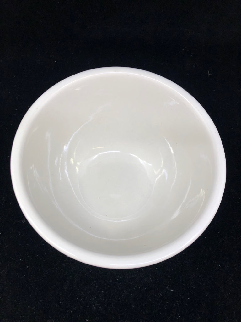GIBSON CERAMIC MIXING BOWL, BLUE STRIPE.