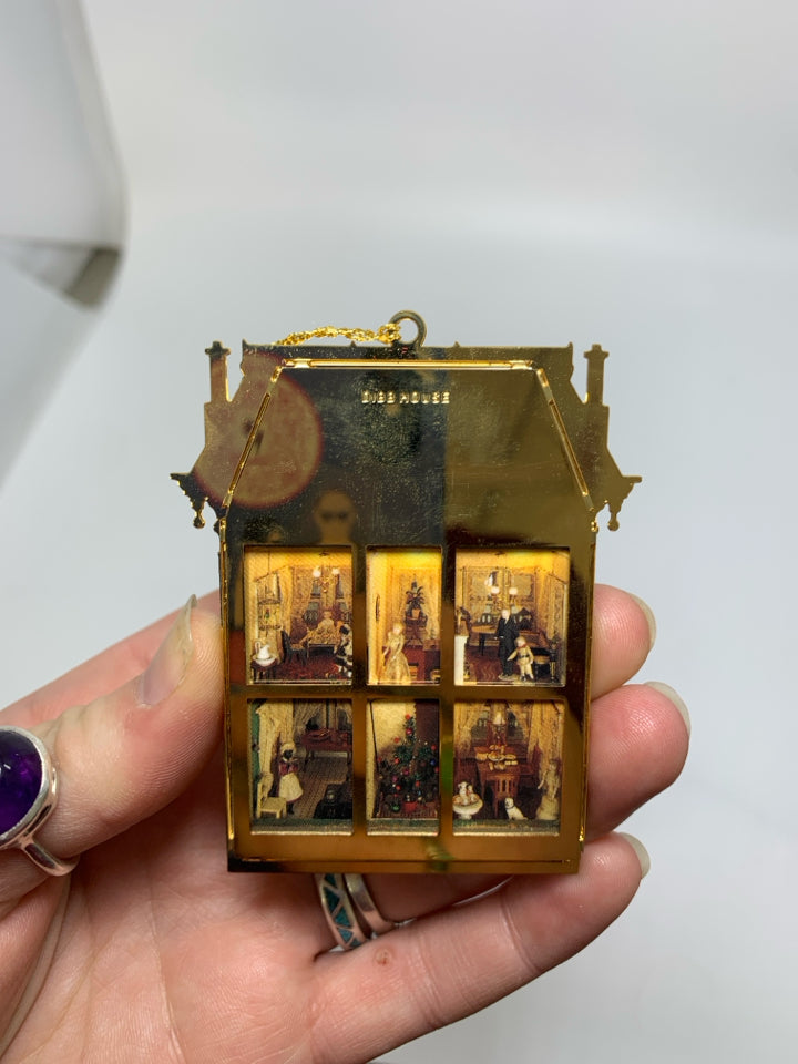 IN BOX "DIBB"BRASS HOUSE ORNAMENT BING & GRONDAHL.