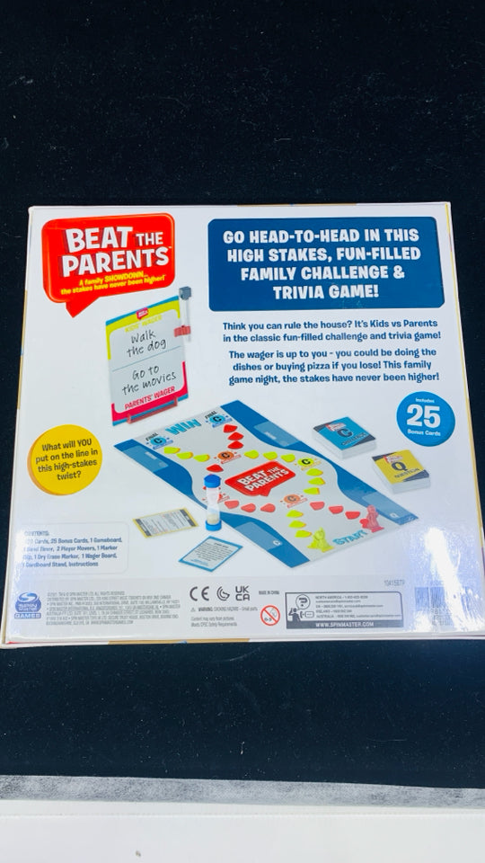 NIB BEAT THE PARENTS GAME.