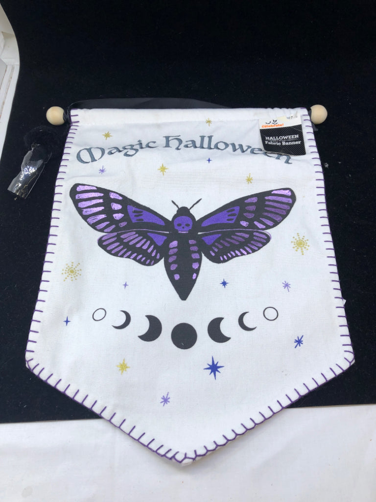 MAGIC HALLOWEEN FABRIC BANNER.