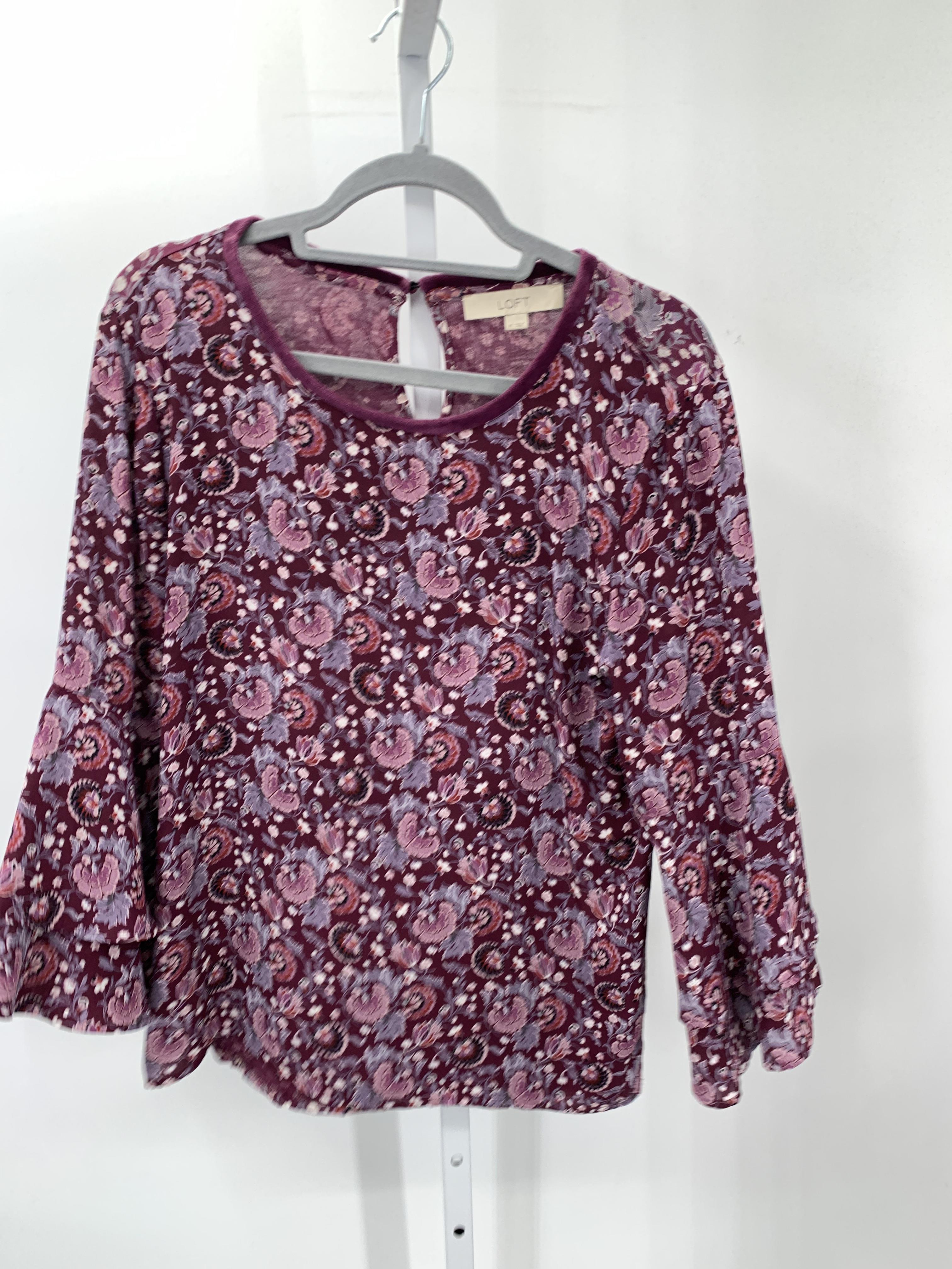 Loft Size Medium Misses Long Sleeve Shirt