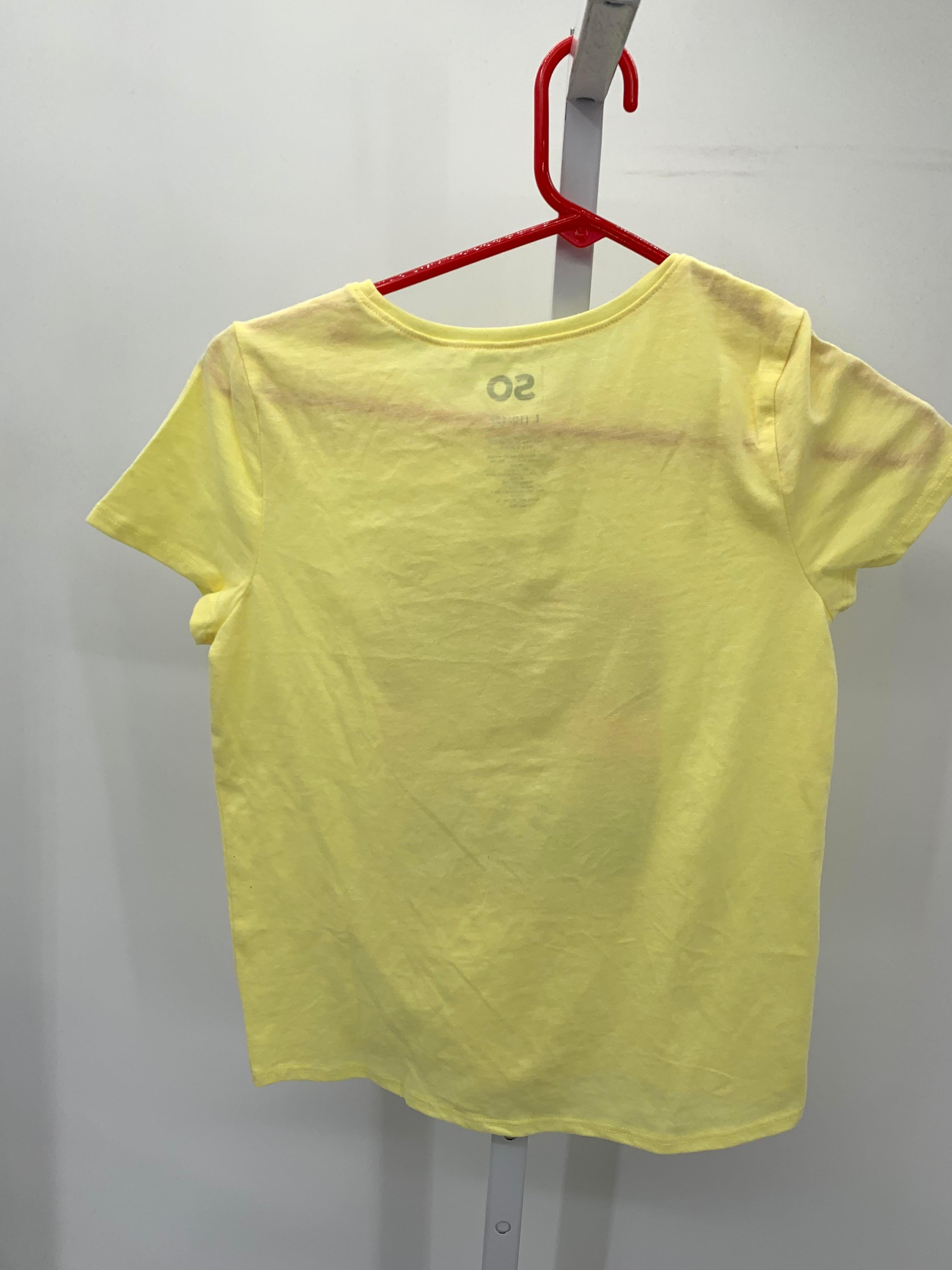 SO Size 10-12 Girls Short Sleeve Shirt