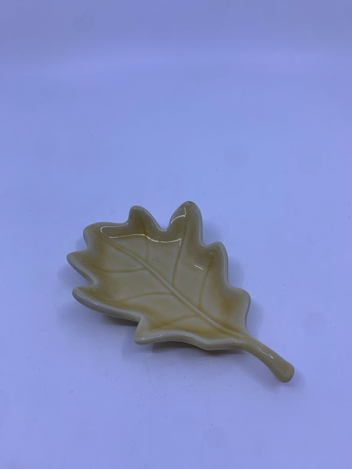 YELLOW LEAF DISH.