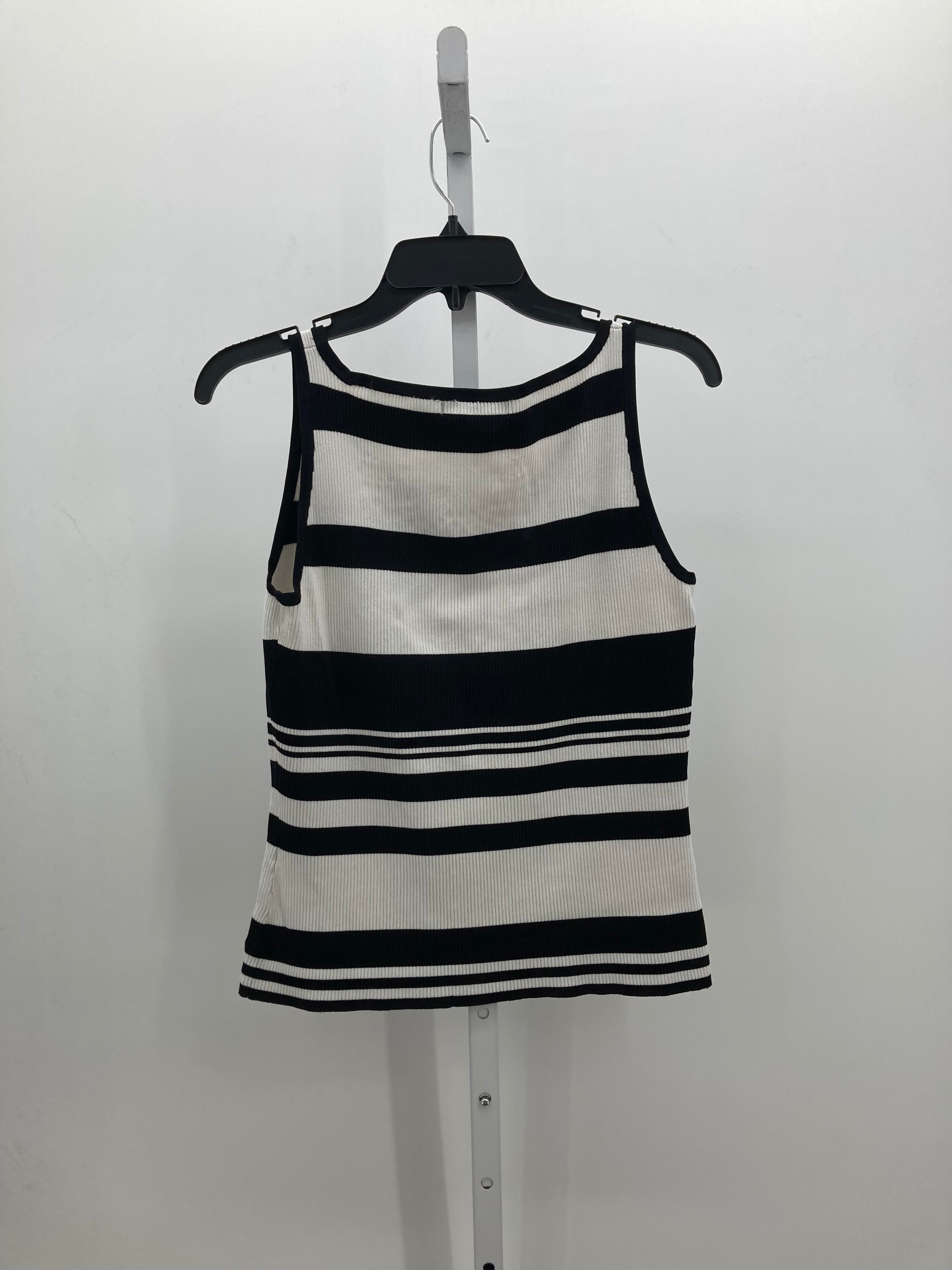 August Silk Size Large Petite Petite Sleeveless Sweater