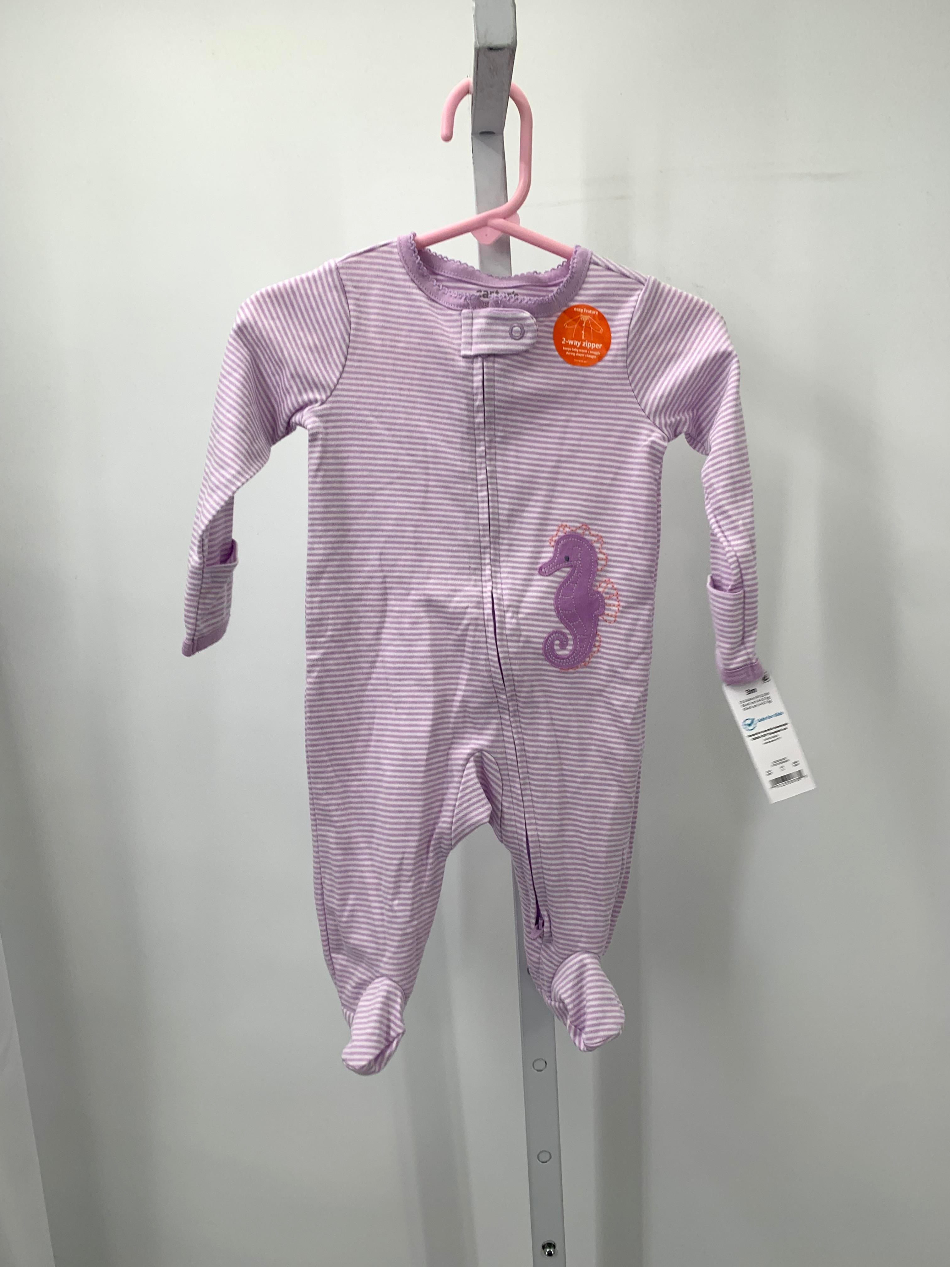 Carters Size 3 Months Girls Long Slv. Romper