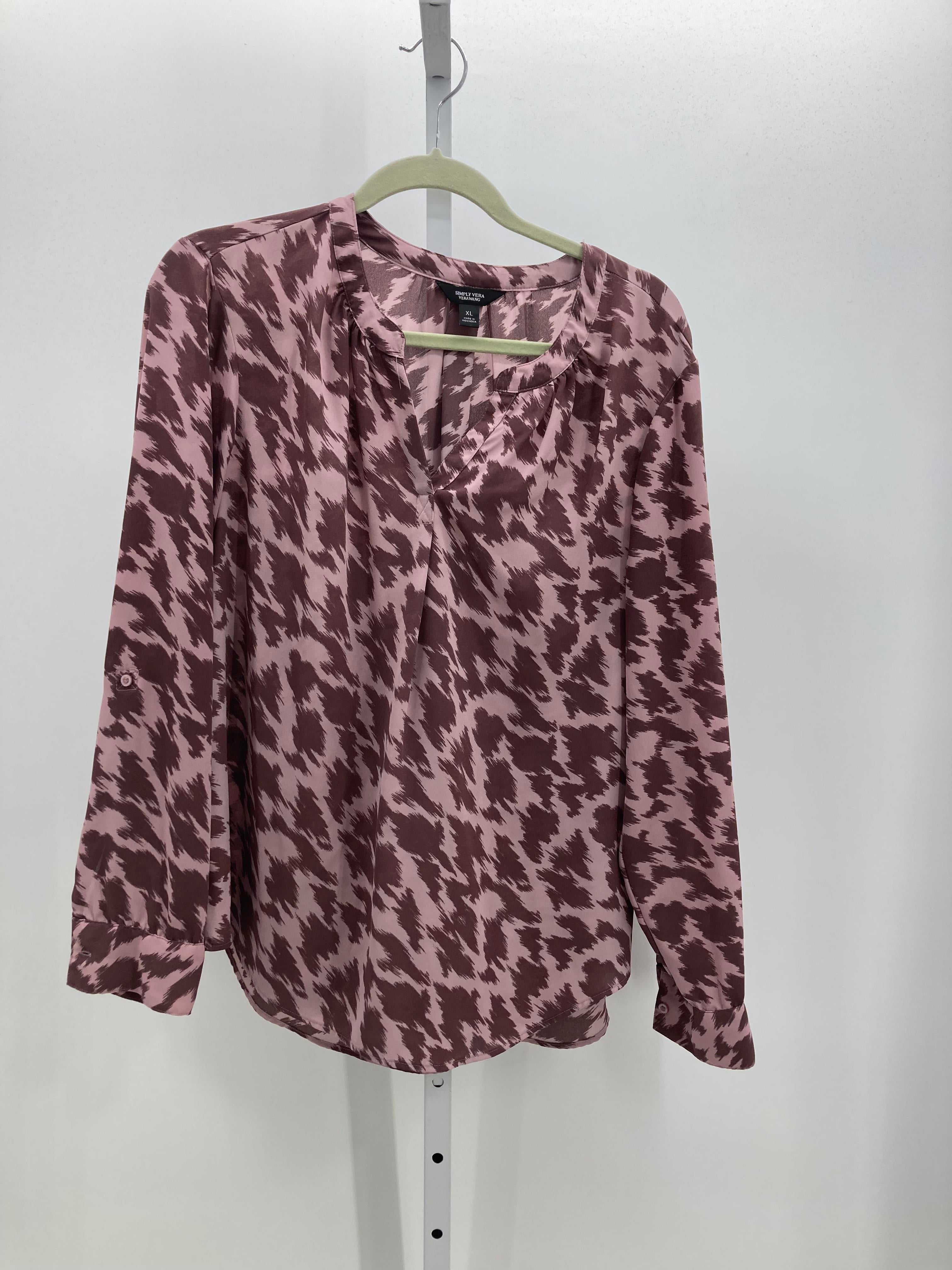 Vera Wang Size Extra Large Misses Long Sleeve Shirt