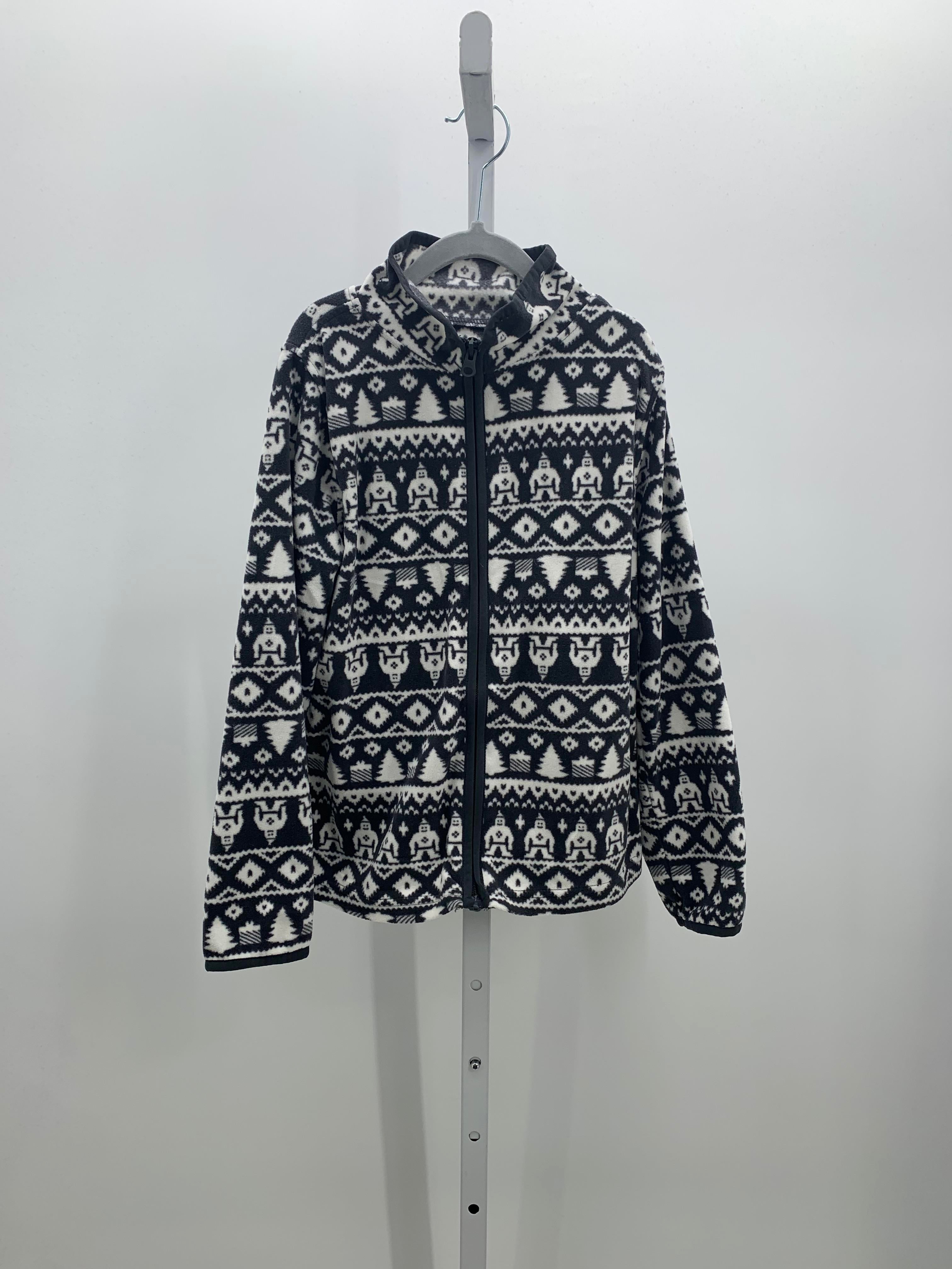 ZIP UP WHITE PATTERN
