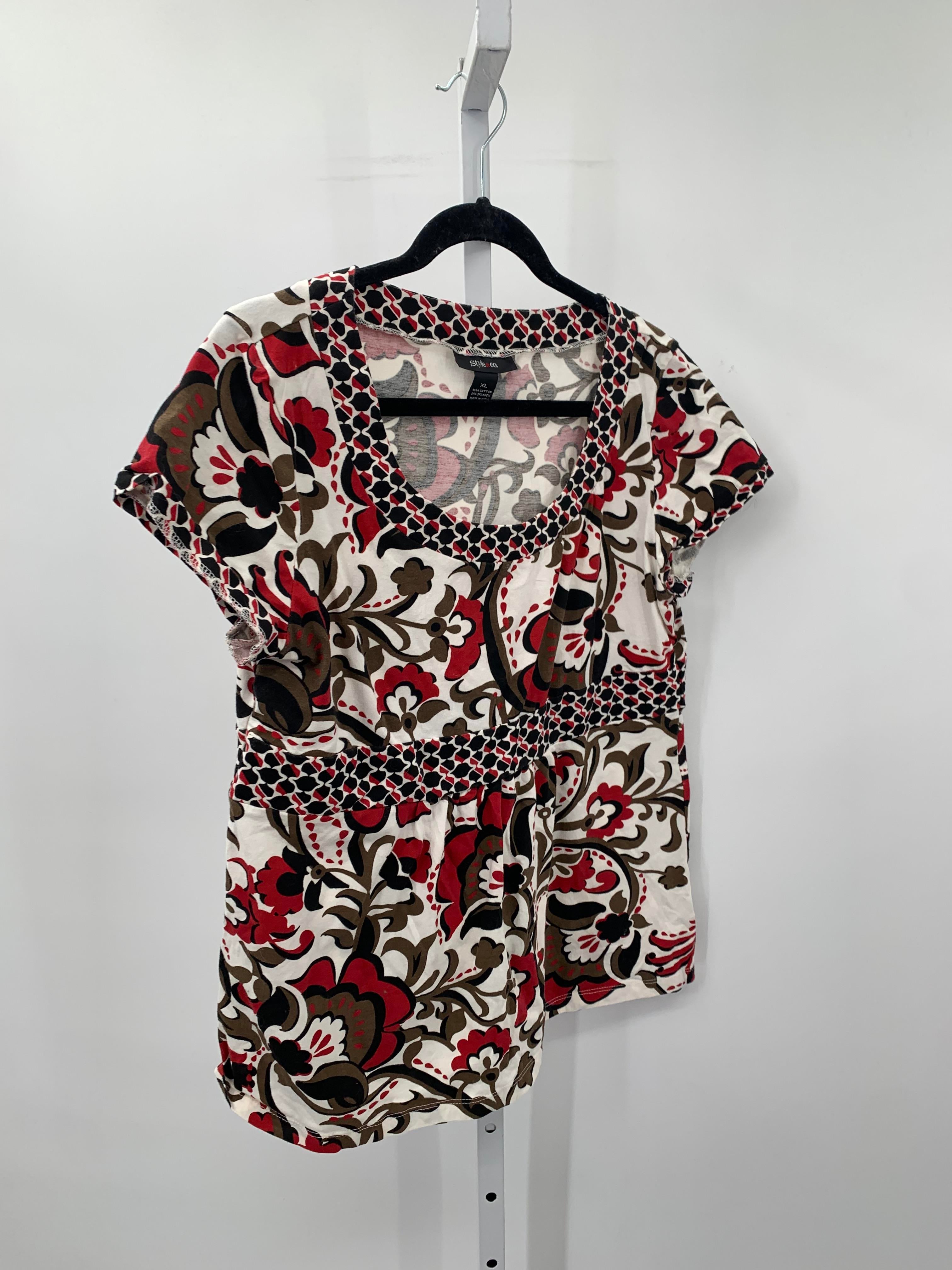 Style & Co. Size Extra Large Misses Short Sleeve Shirt