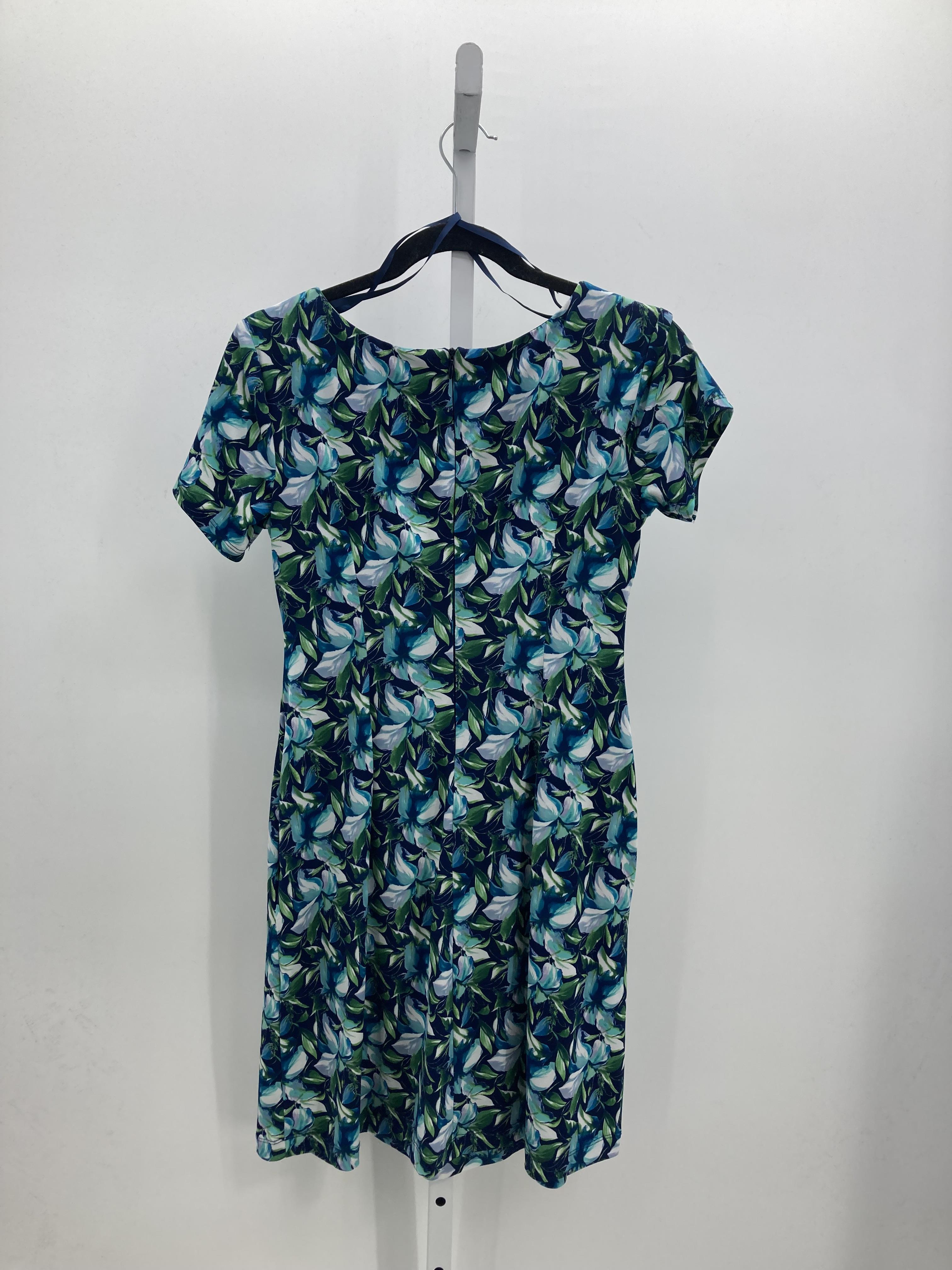 Roz & Ali Size 4 Petite Petite Short Sleeve Dress