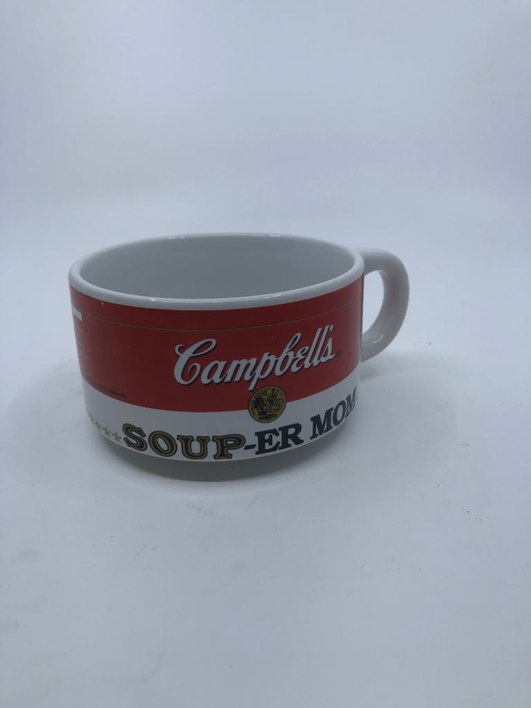 SOUP-ER MOM CAMPBELLS MUG.