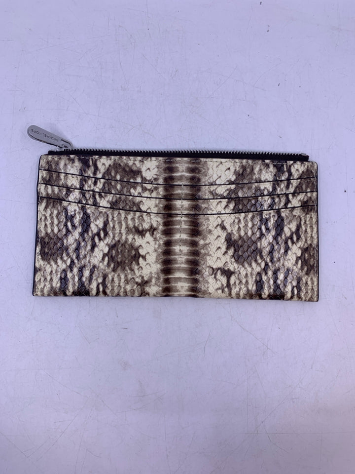 Michael Michael Kors Jet Set Snakeskin Pattern Slim Wallet