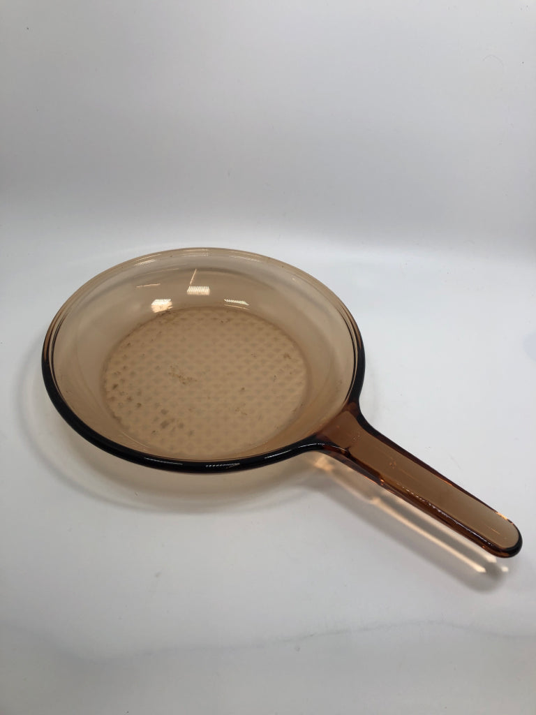 VTG VISION AMBER GLASS SKILLET.