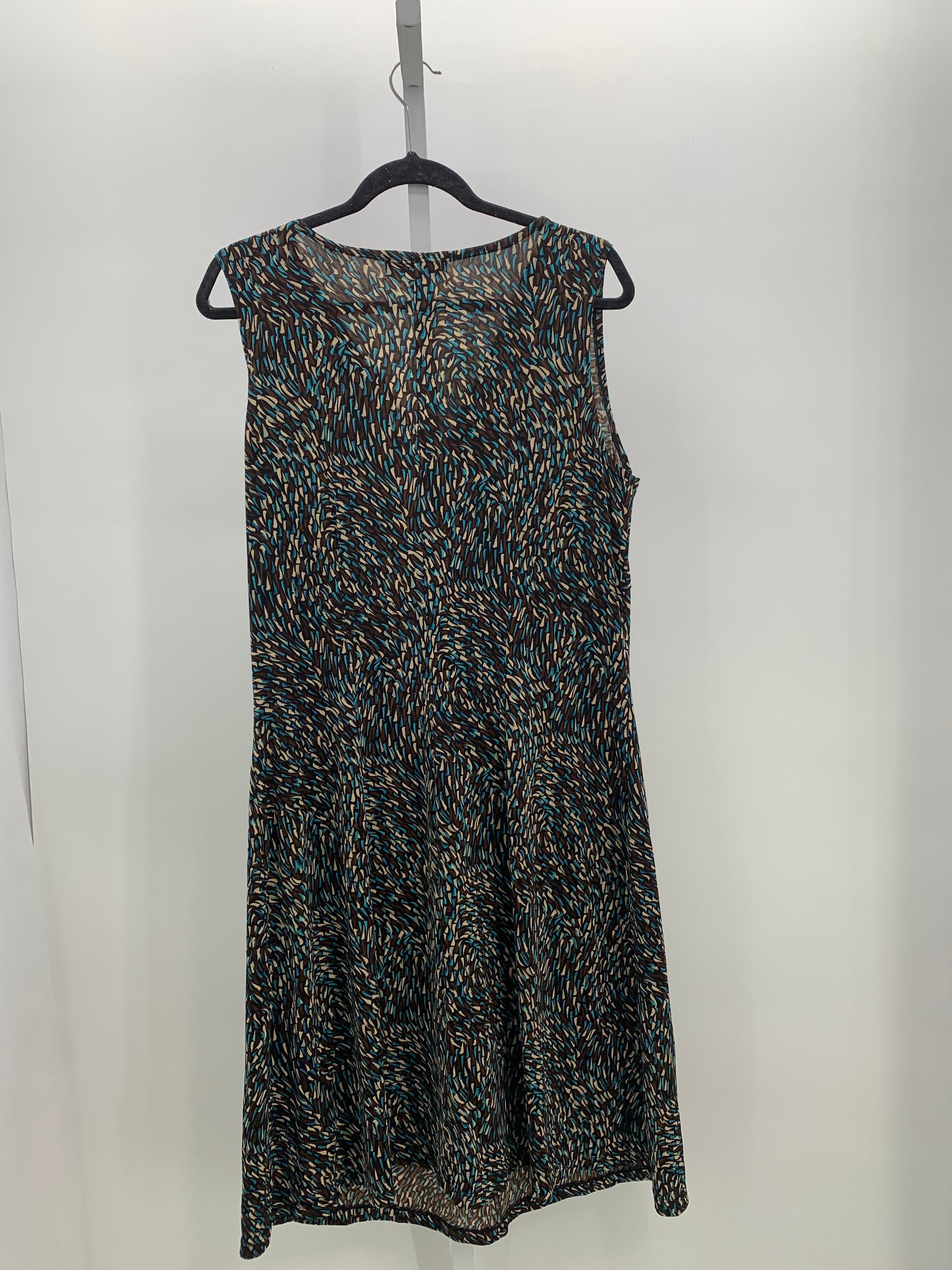 Notations Size 1X Womens Sleeveless Dress
