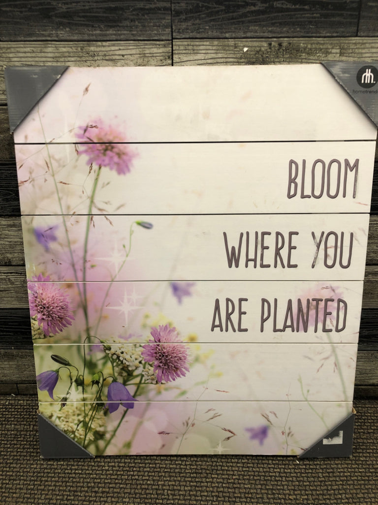 NEW BLOOM FLORAL WALL HANGING.