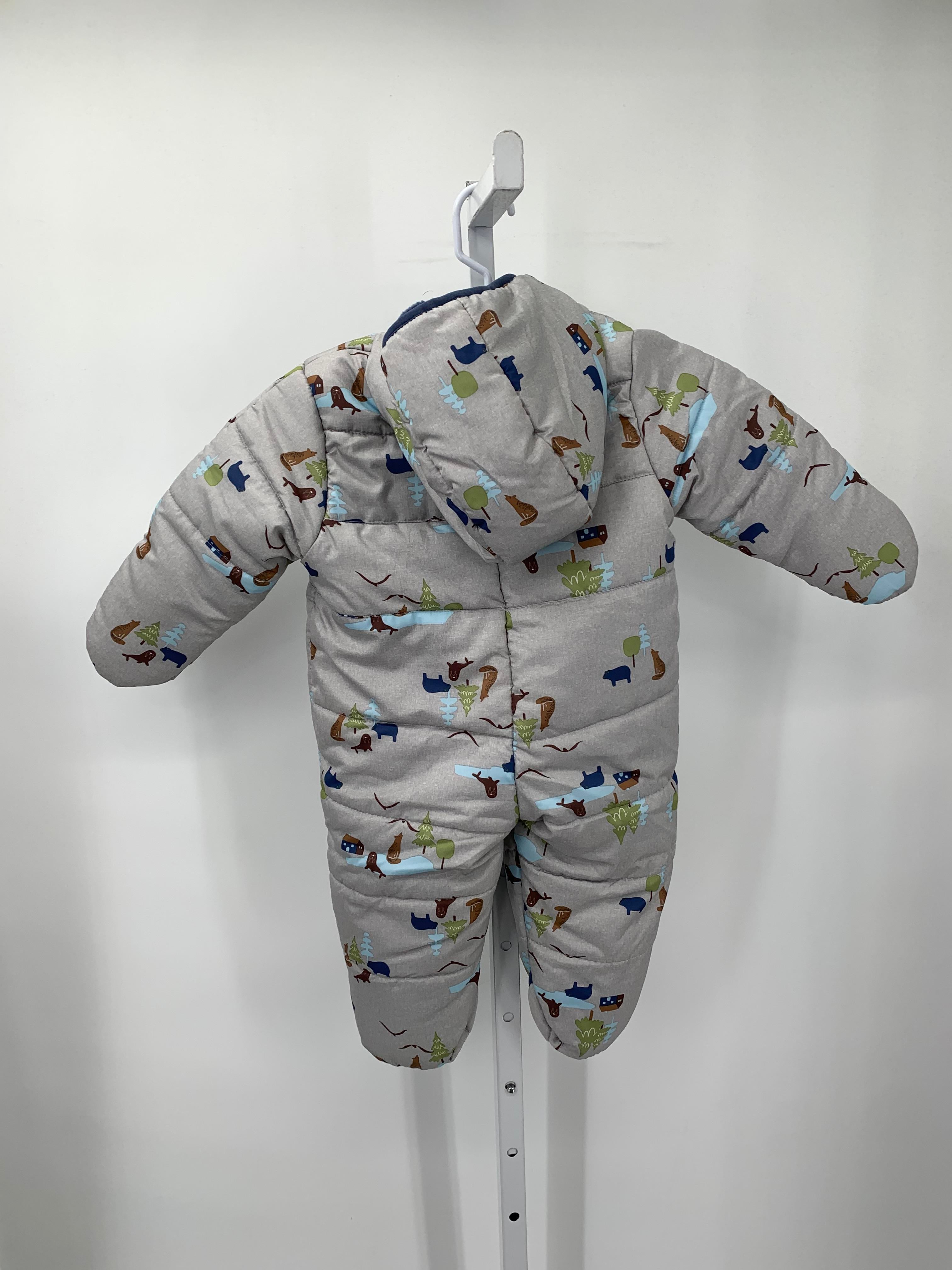 ANIMALS TREES HOODED ZIP