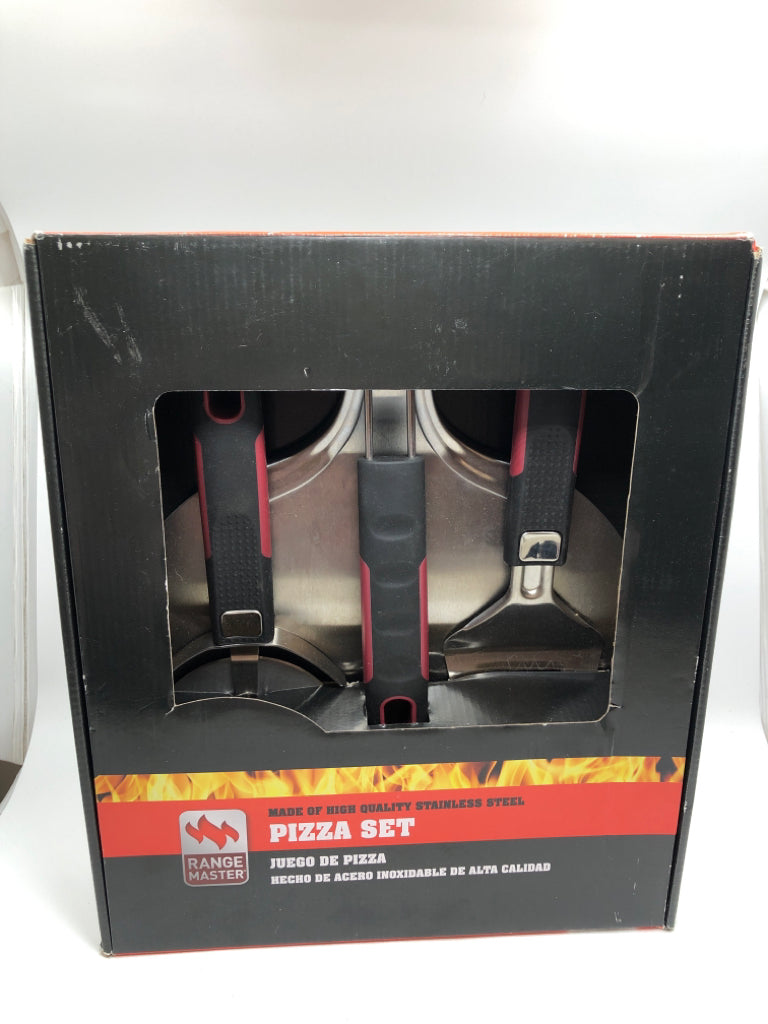 NIB PIZZA SET STAINLESS STEEL.