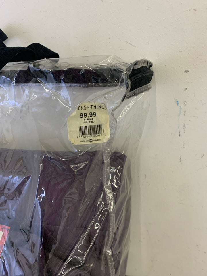 NIP PURPLE FULL/ QUEEN QUILT.
