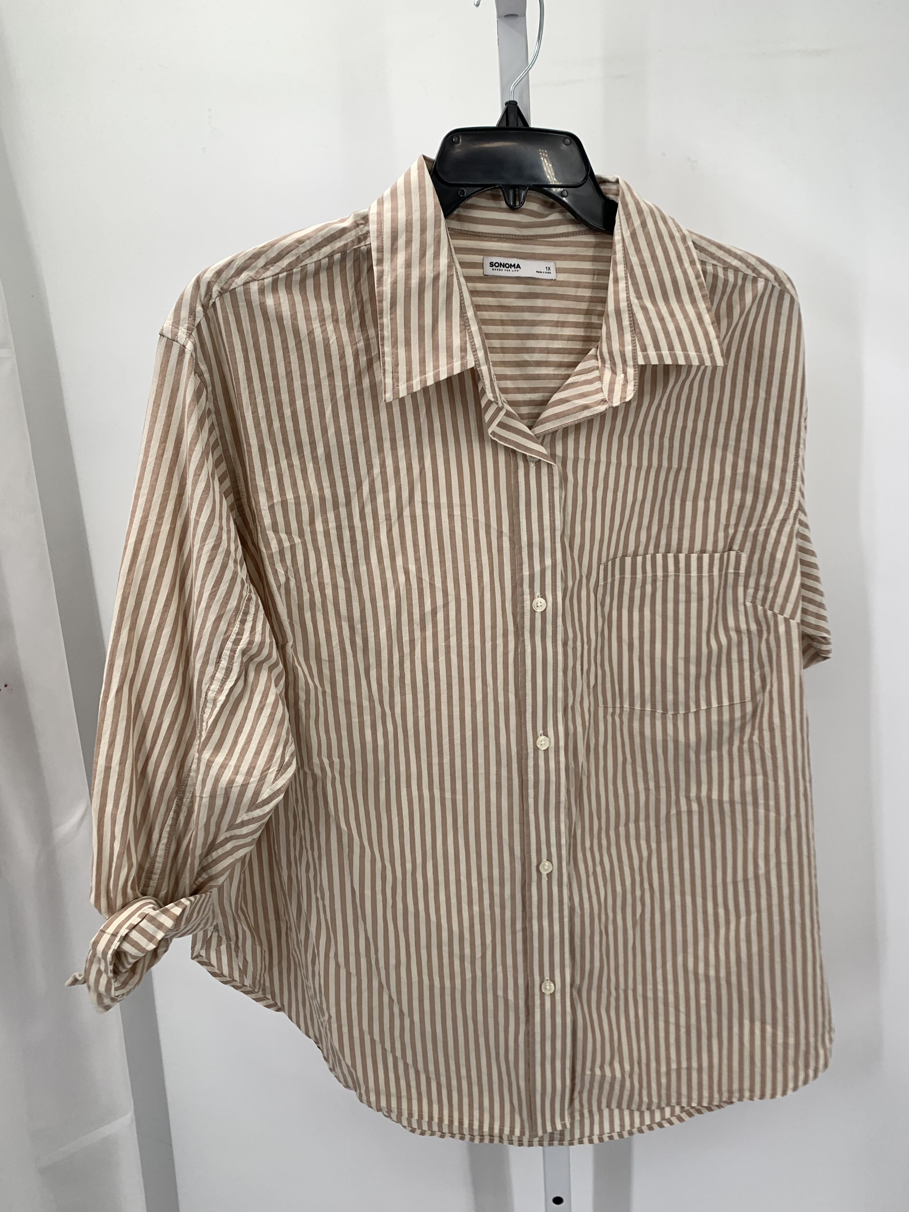 Sonoma Size 1X Womens Long Sleeve Shirt
