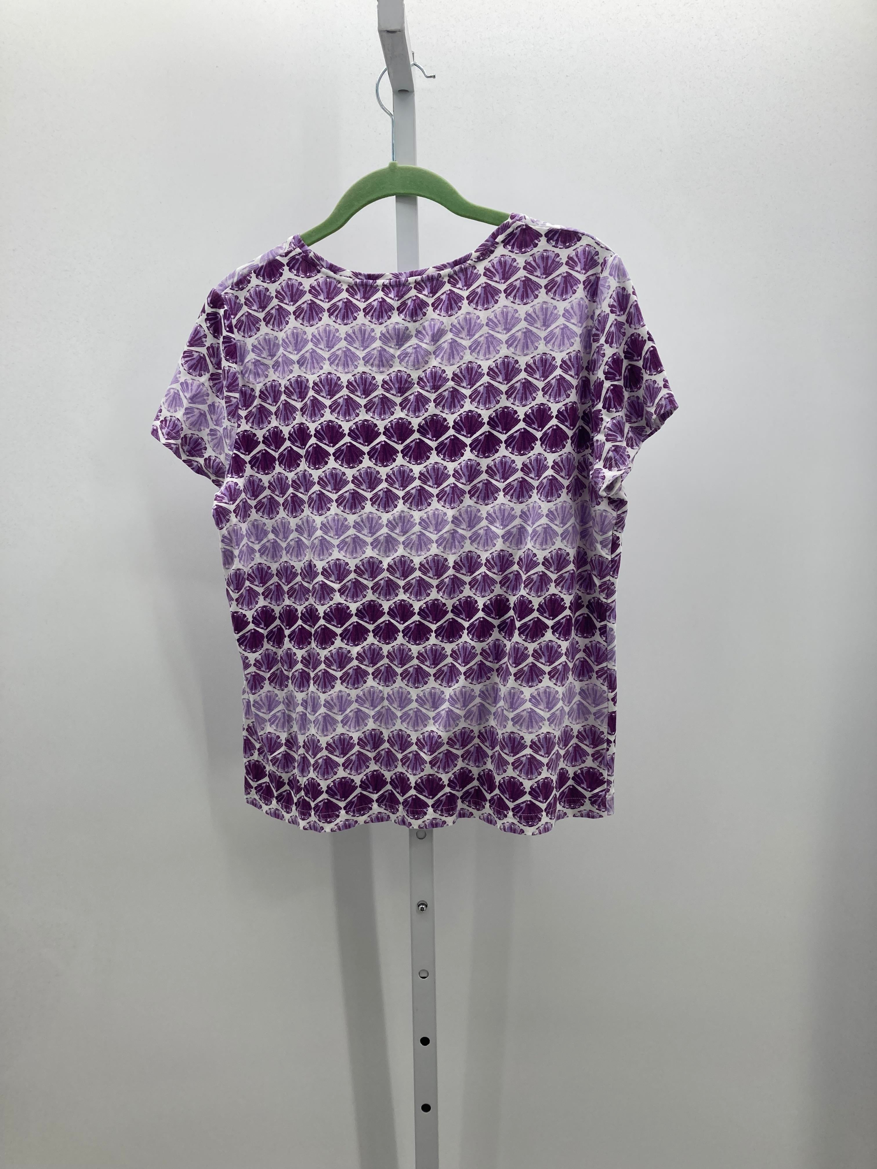 Croft & Barrow Size Medium Misses Short Sleeve Shirt