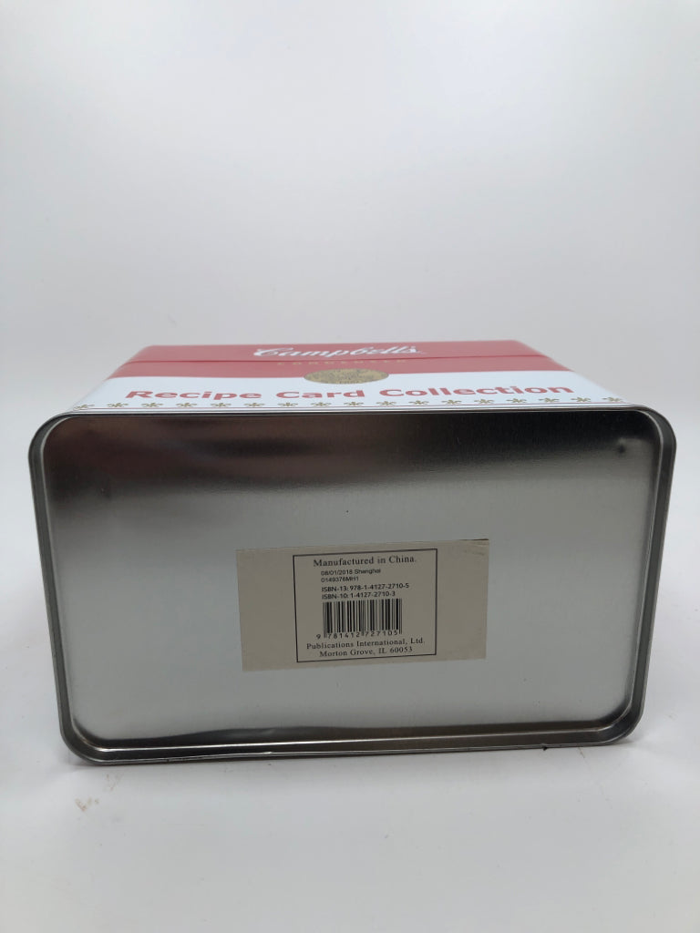 NWT CAMPBELLS RECIPE CARD COLLECTION TIN.