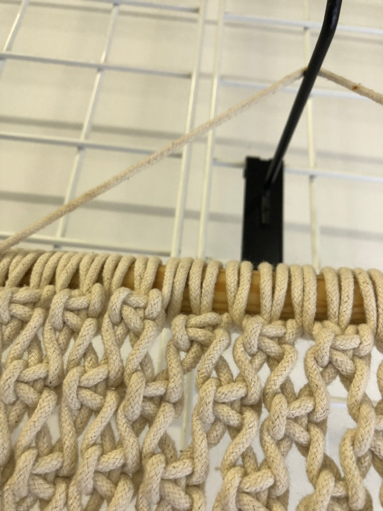 MACRAME W BEADS PLANT HOLDER.