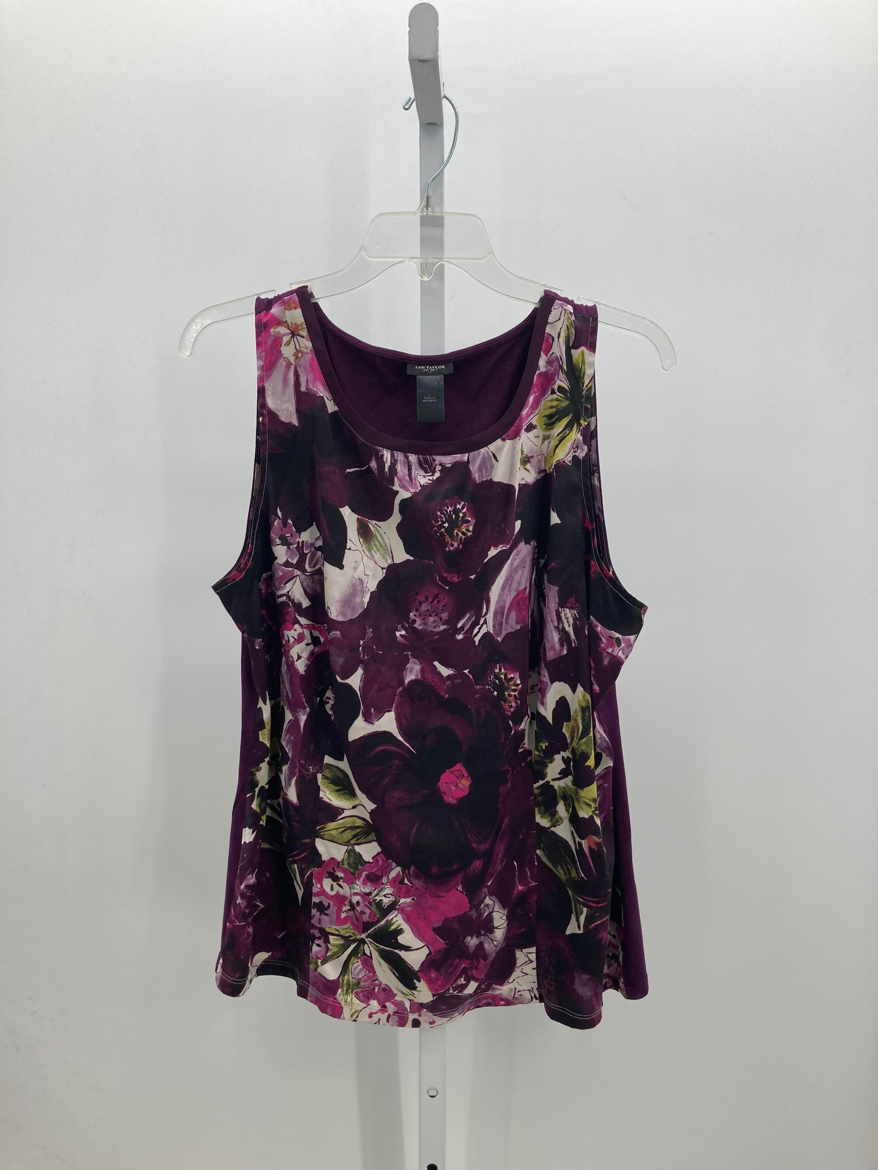 Ann Taylor Size Large Misses Sleeveless Shirt