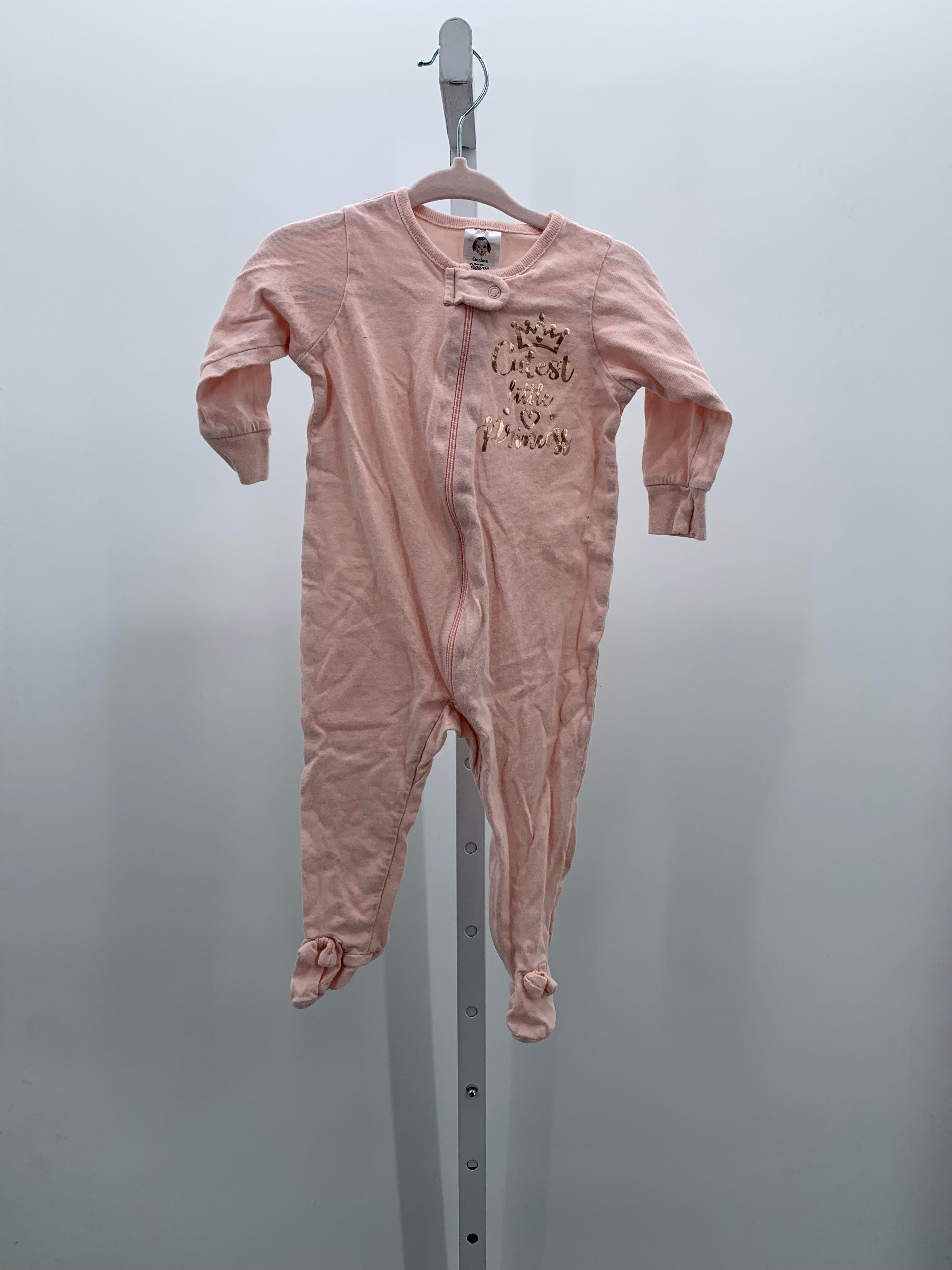 Gerber Size 3-6 Months Girls Long Slv. Romper