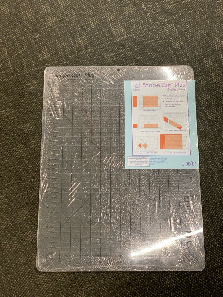 NIP SHAPE CUT SLOTTED RULER.