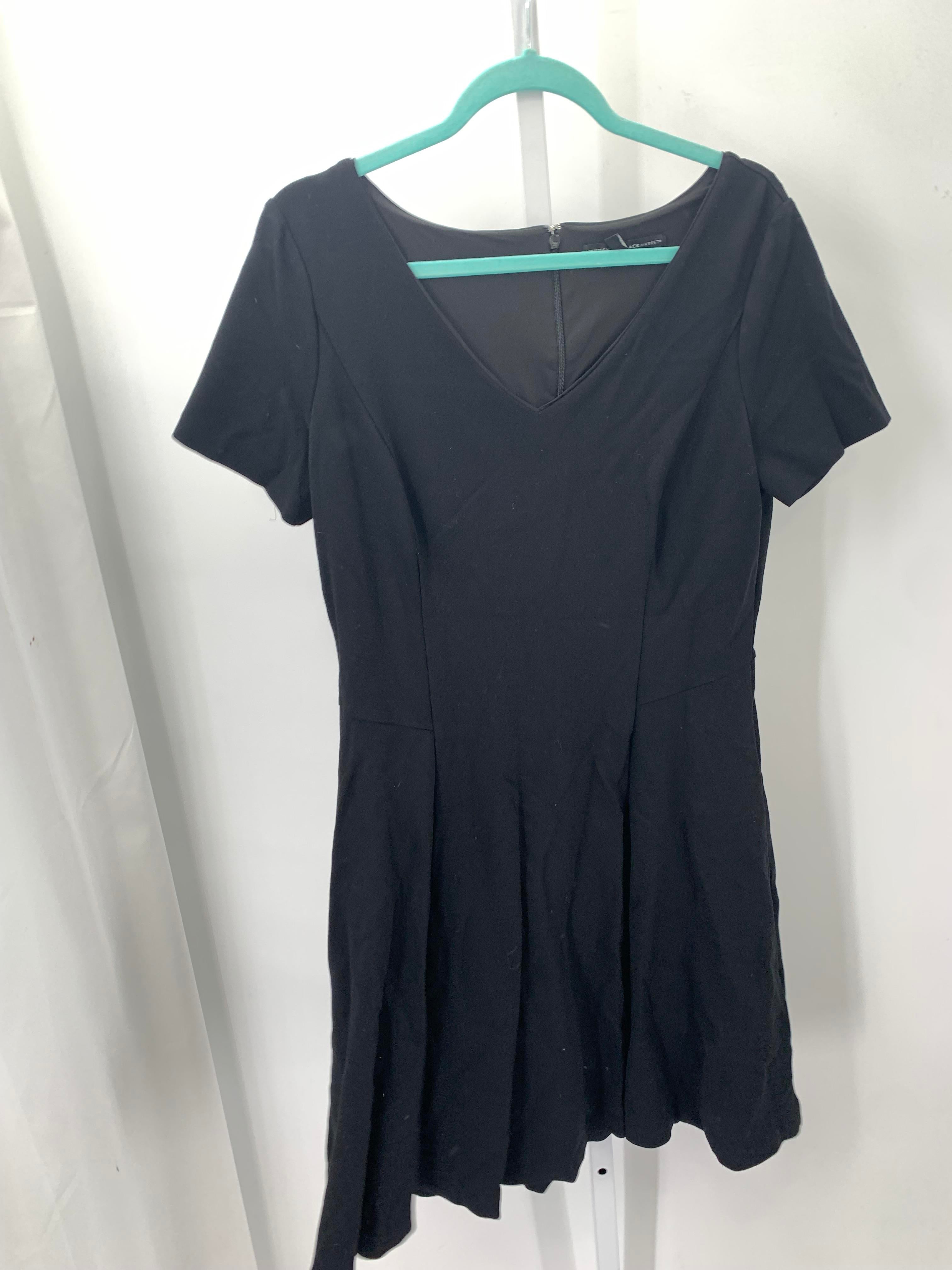 White House Black Size Large Misses Short Sleeve Dress