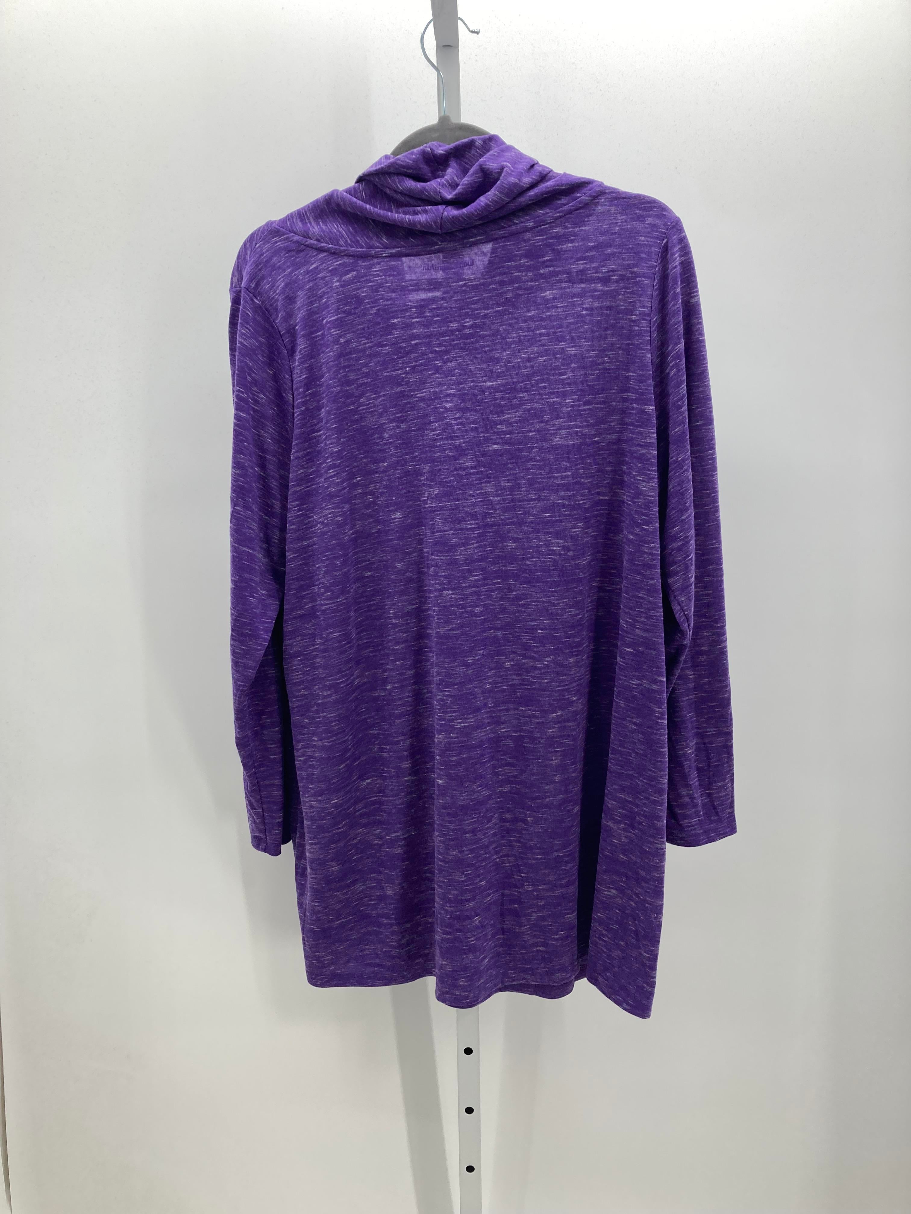 Woman Within Size 18/20 W Womens Long Sleeve Shirt