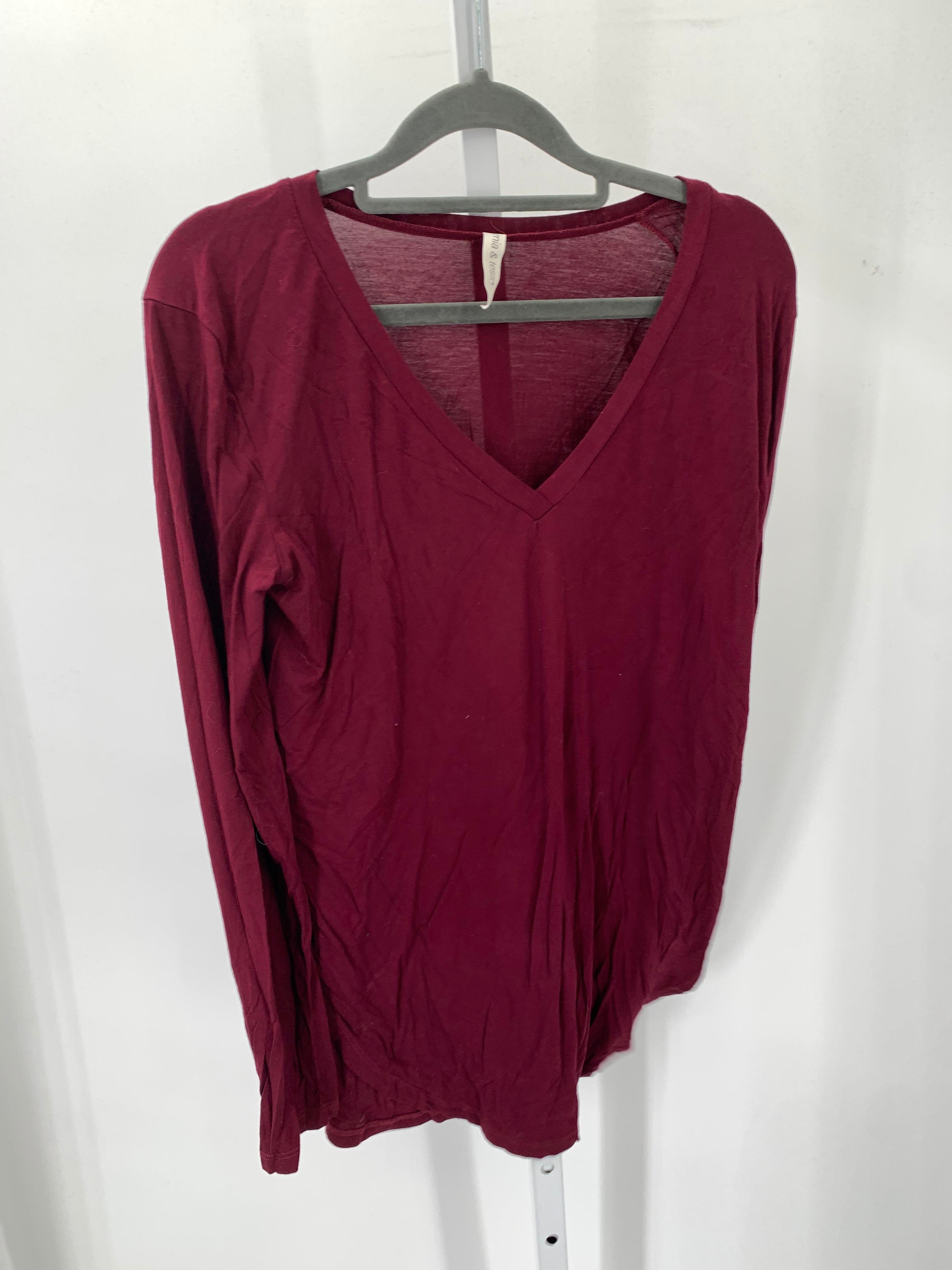 Mia & Tess Size Small Misses Long Sleeve Shirt