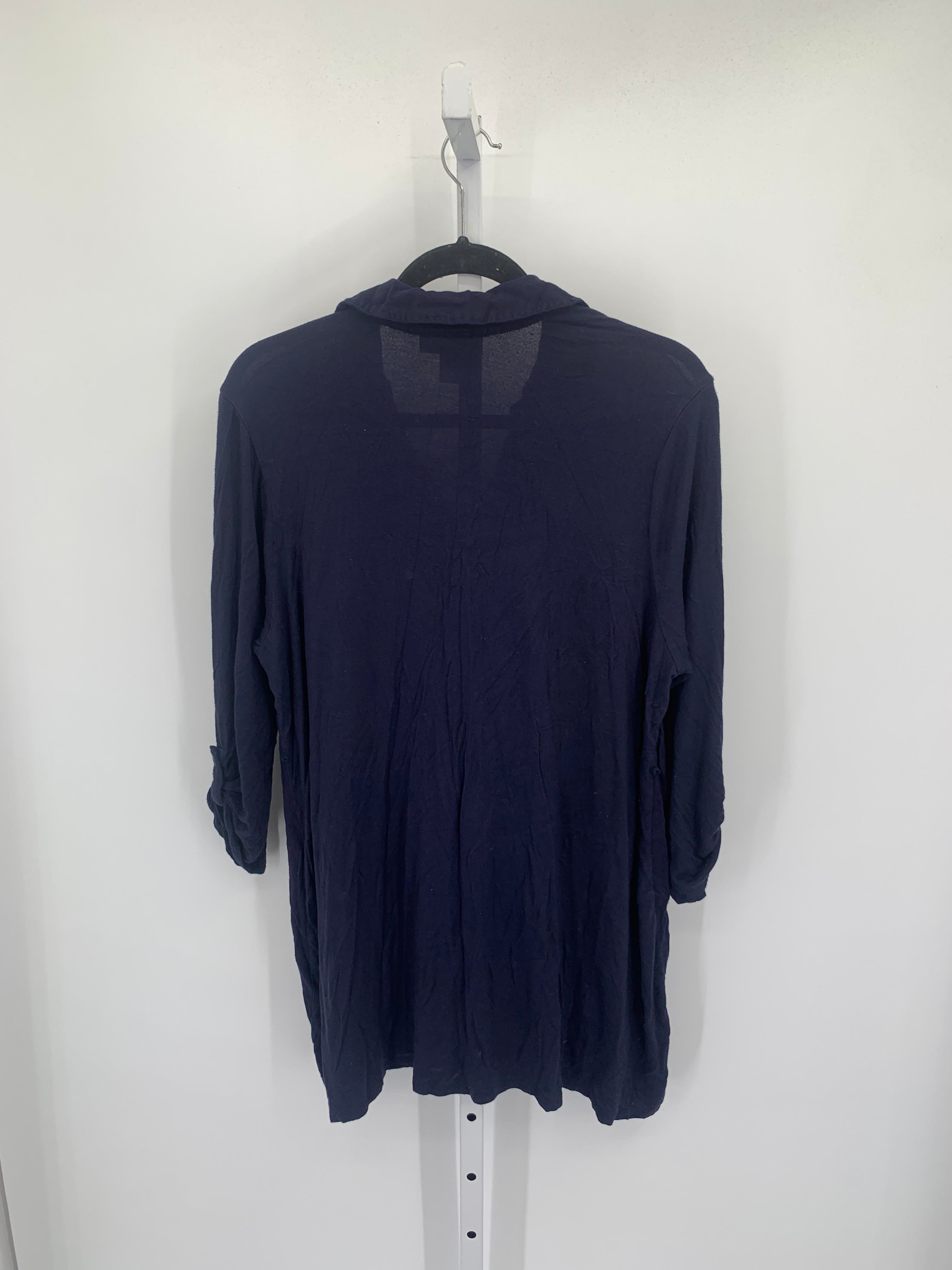 Motherhood Navy Size 1X Maternity Long Sleeve Shirt