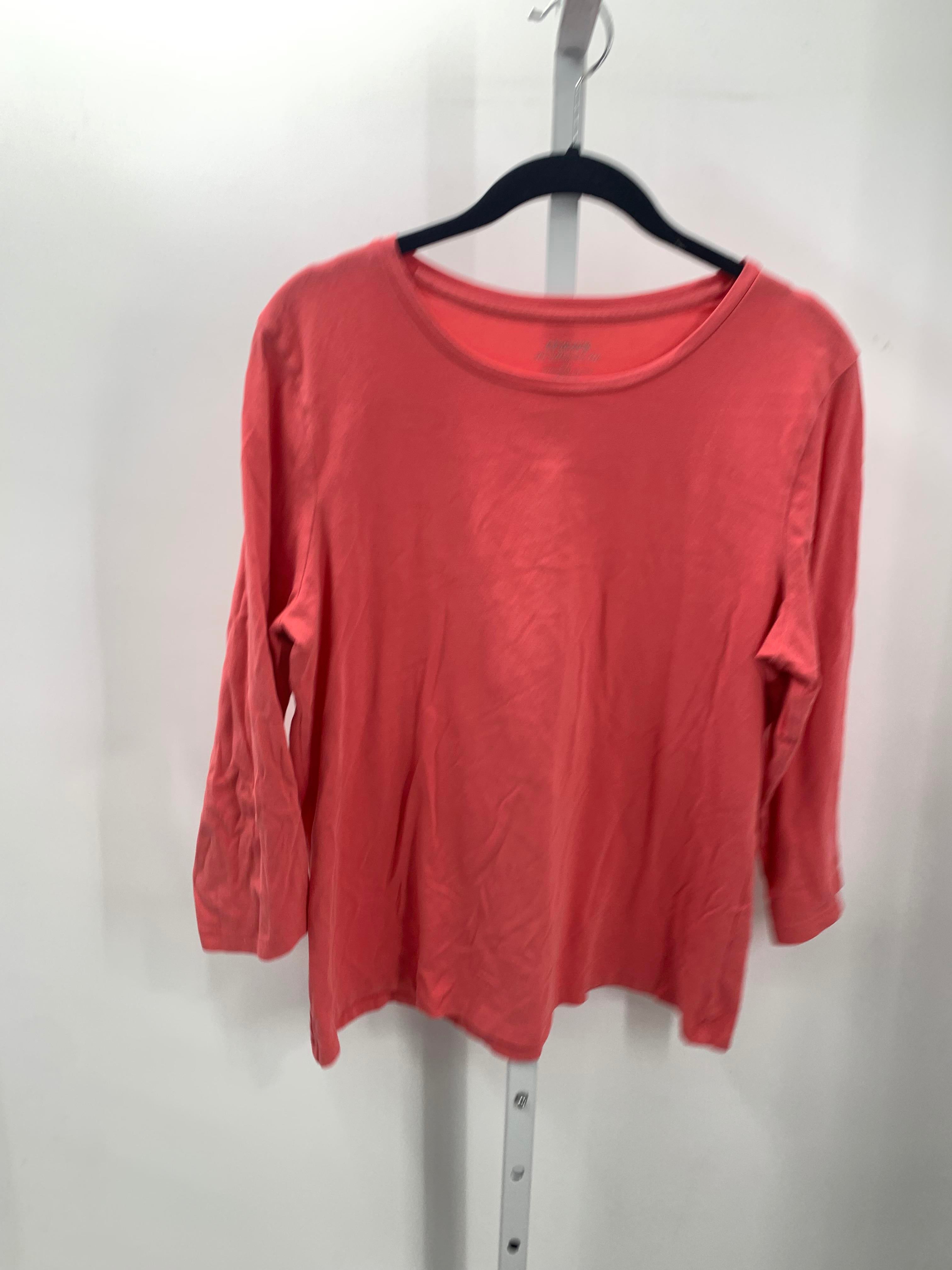 Chico's Size Medium Misses 3/4 Sleeve Shirt