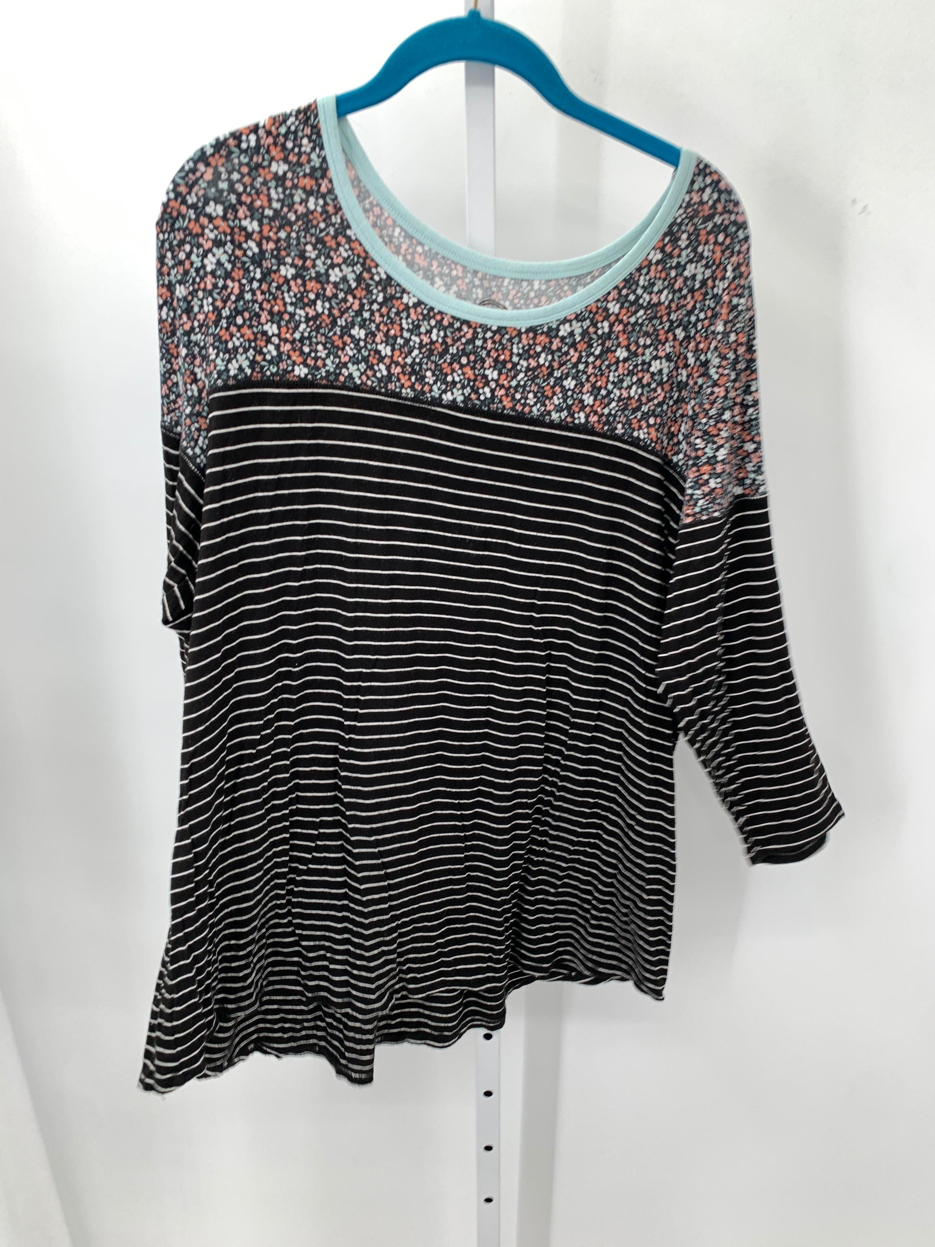 Maurices Size XXL Misses 3/4 Sleeve Shirt