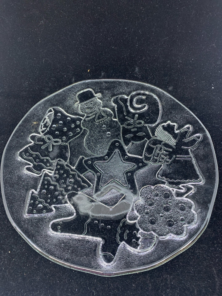 EMBOSSED HOLIDAY COOKIE PLATTER.