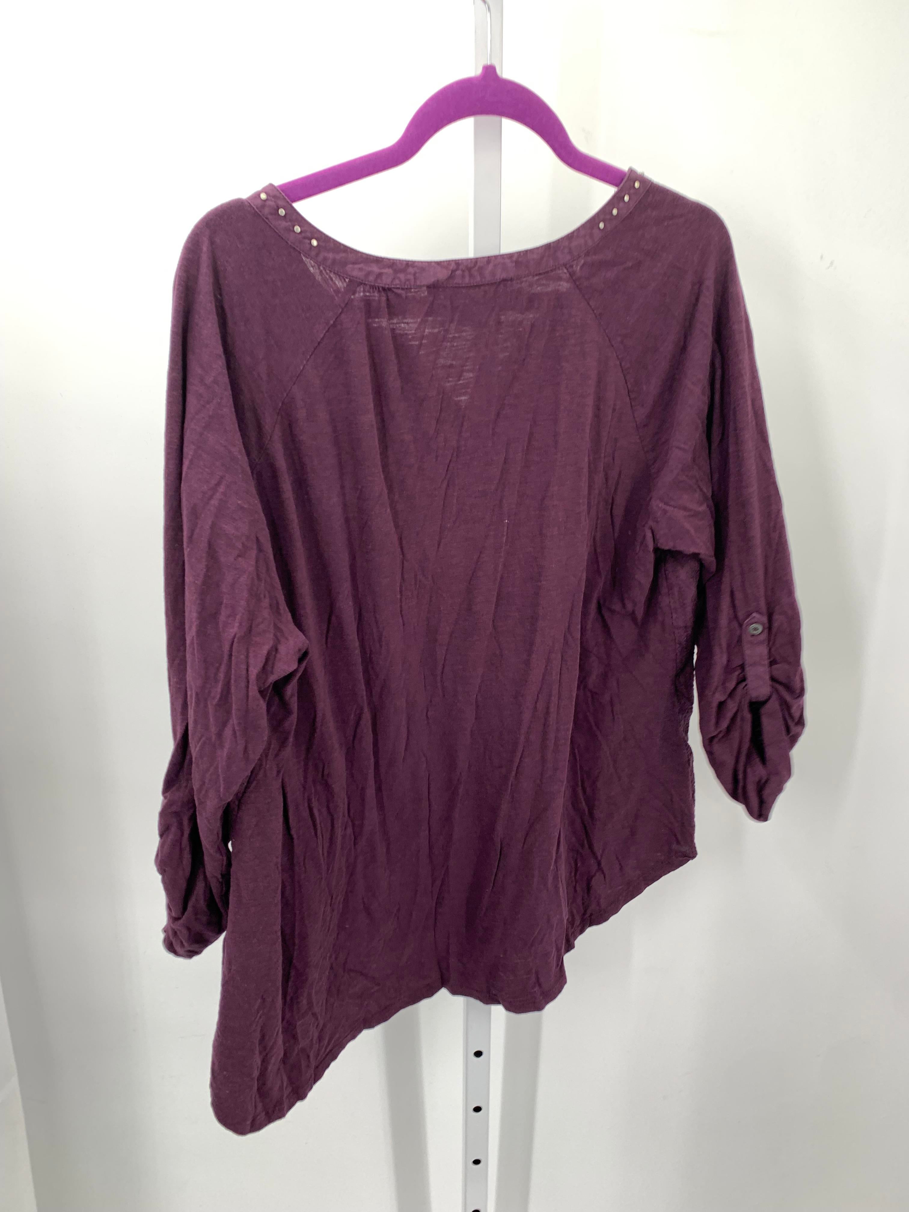 Gloria Vanderbilt Size XXL Misses 3/4 Sleeve Shirt