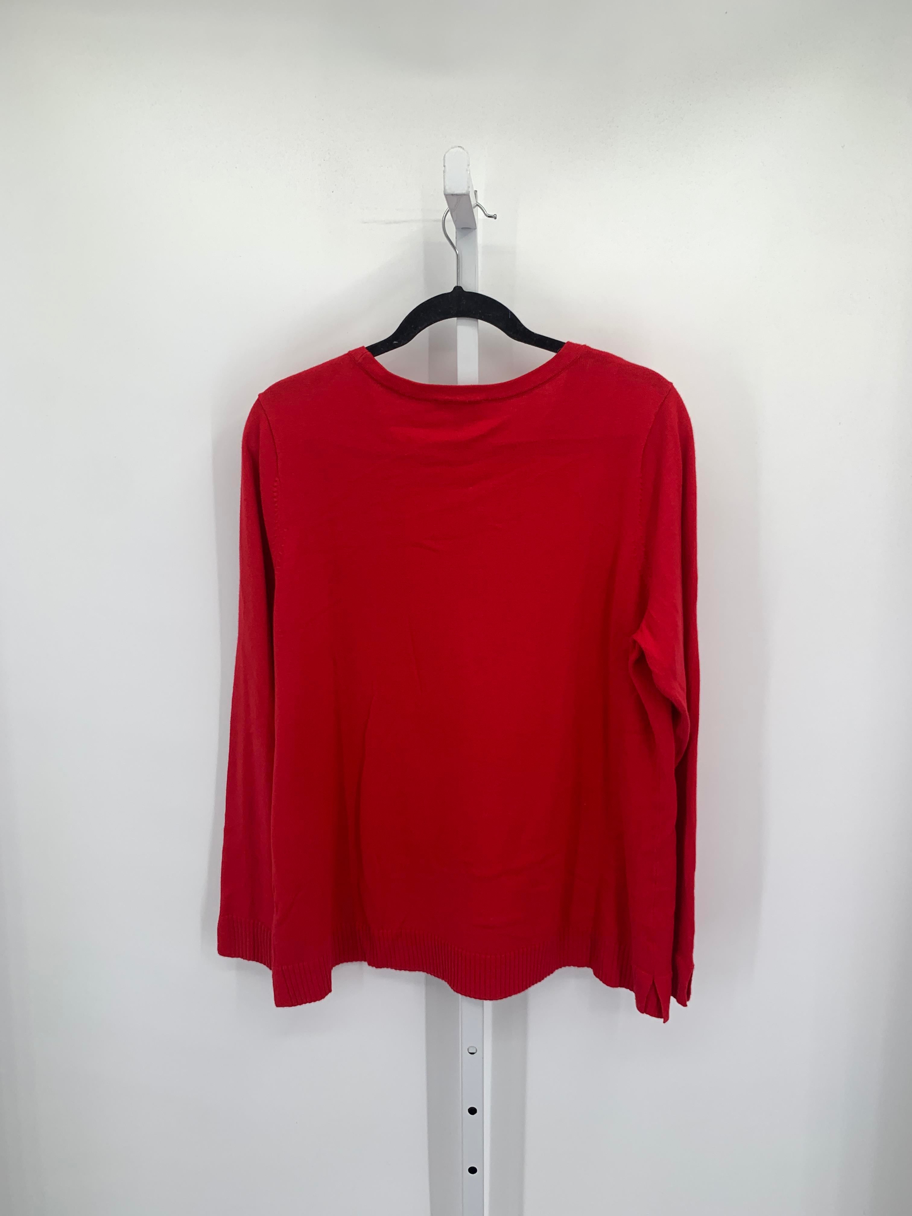 Isaac Mizrahi Size Large Misses Long Slv Sweater