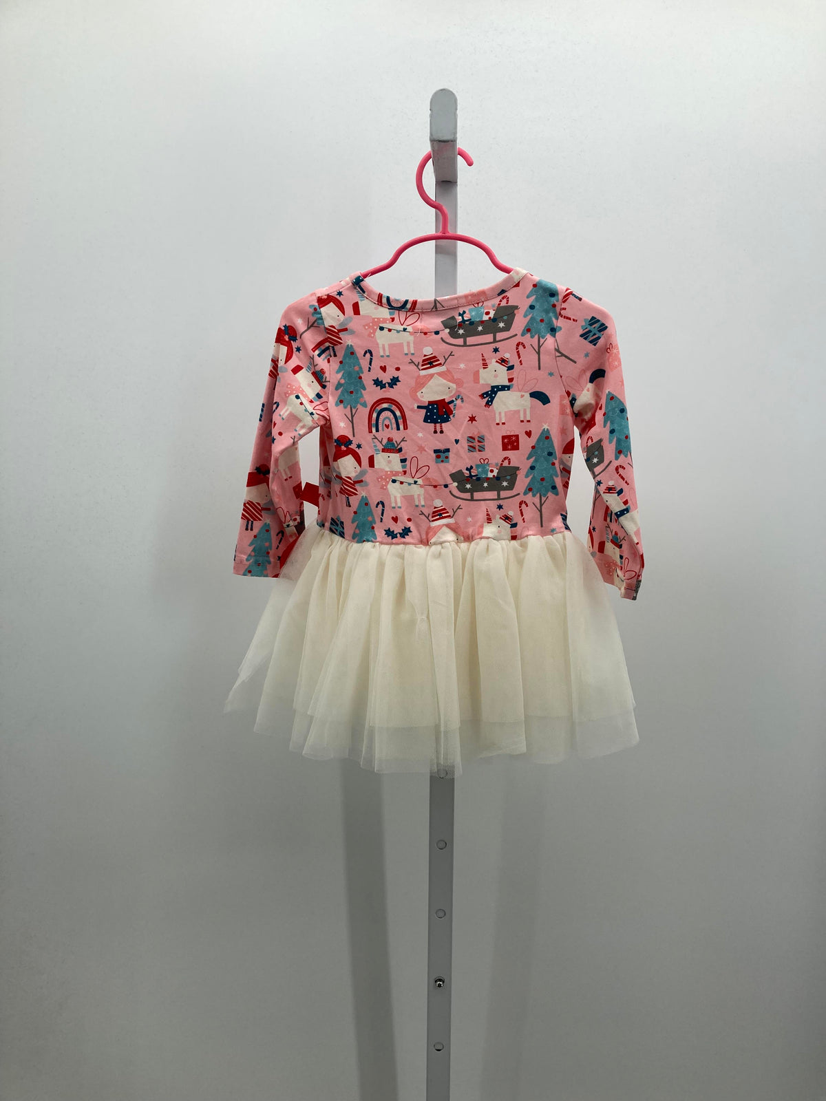 LONG SLV DRESS GIRLS UNICORNS PRESENTS