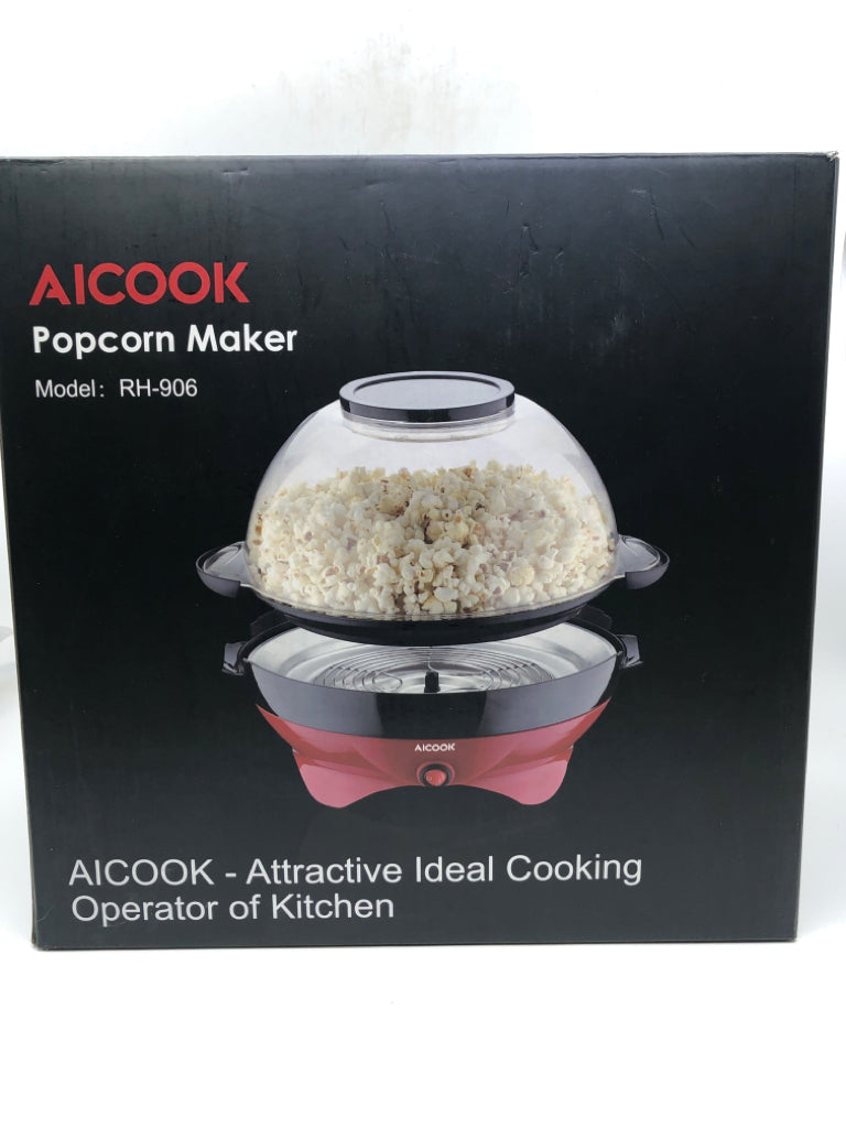 NIB AICOOK POPCORN MAKER.