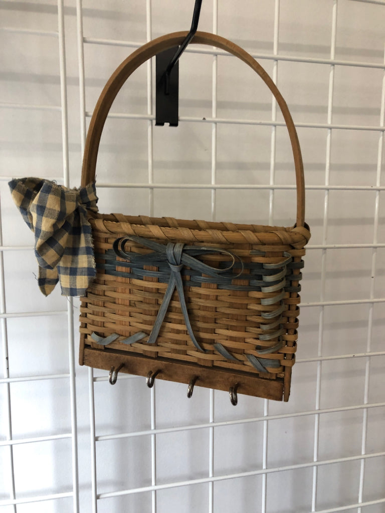 PRIMITIVE BASKET KEY HOLDER WALL HANGING.