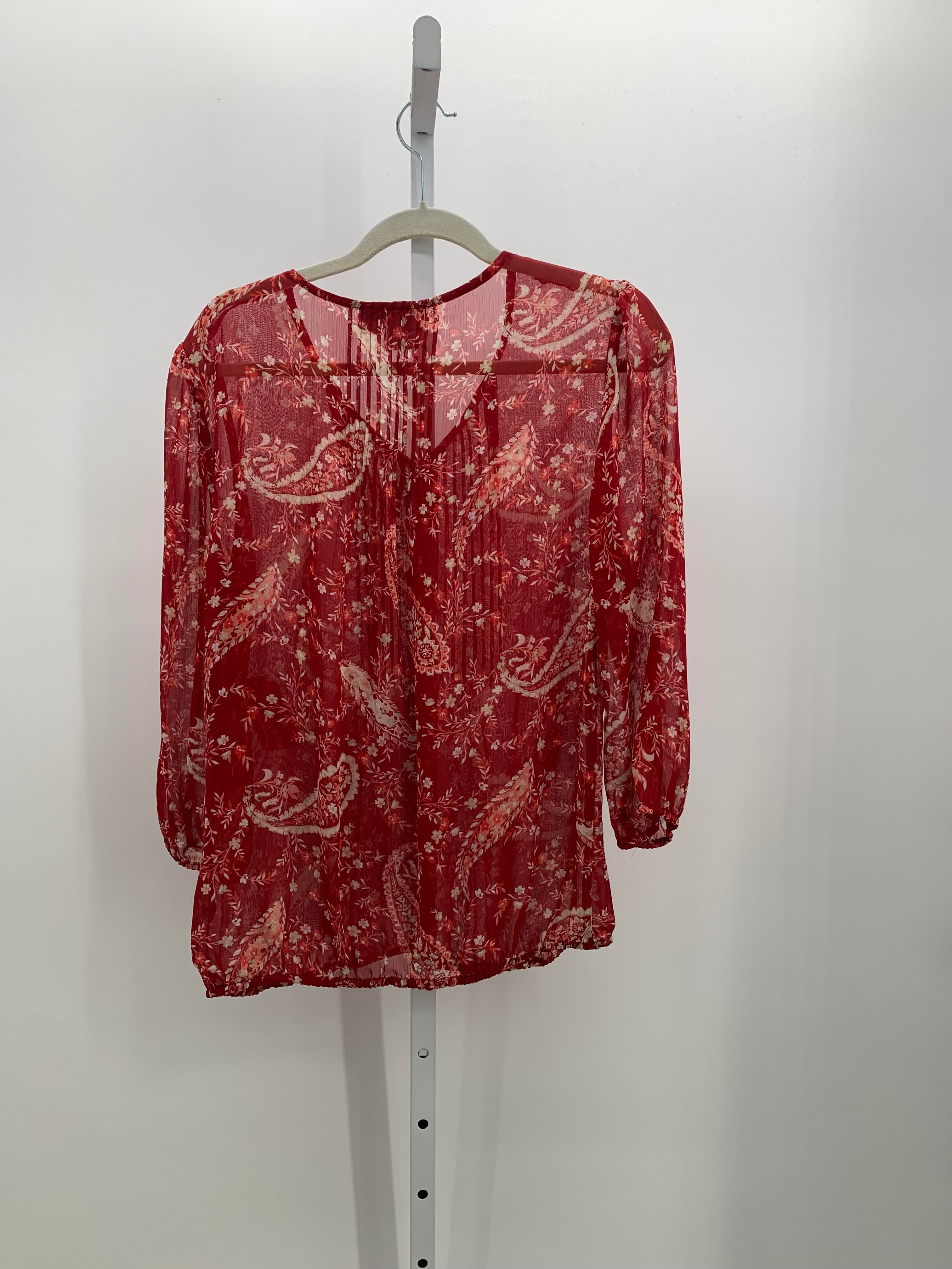 St. Johns Bay Size Large Misses 3/4 Sleeve Shirt