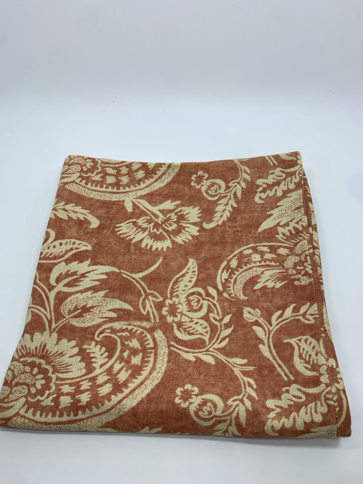 TERRA COTTA PATTERN W/FLORAL PAISLEY.