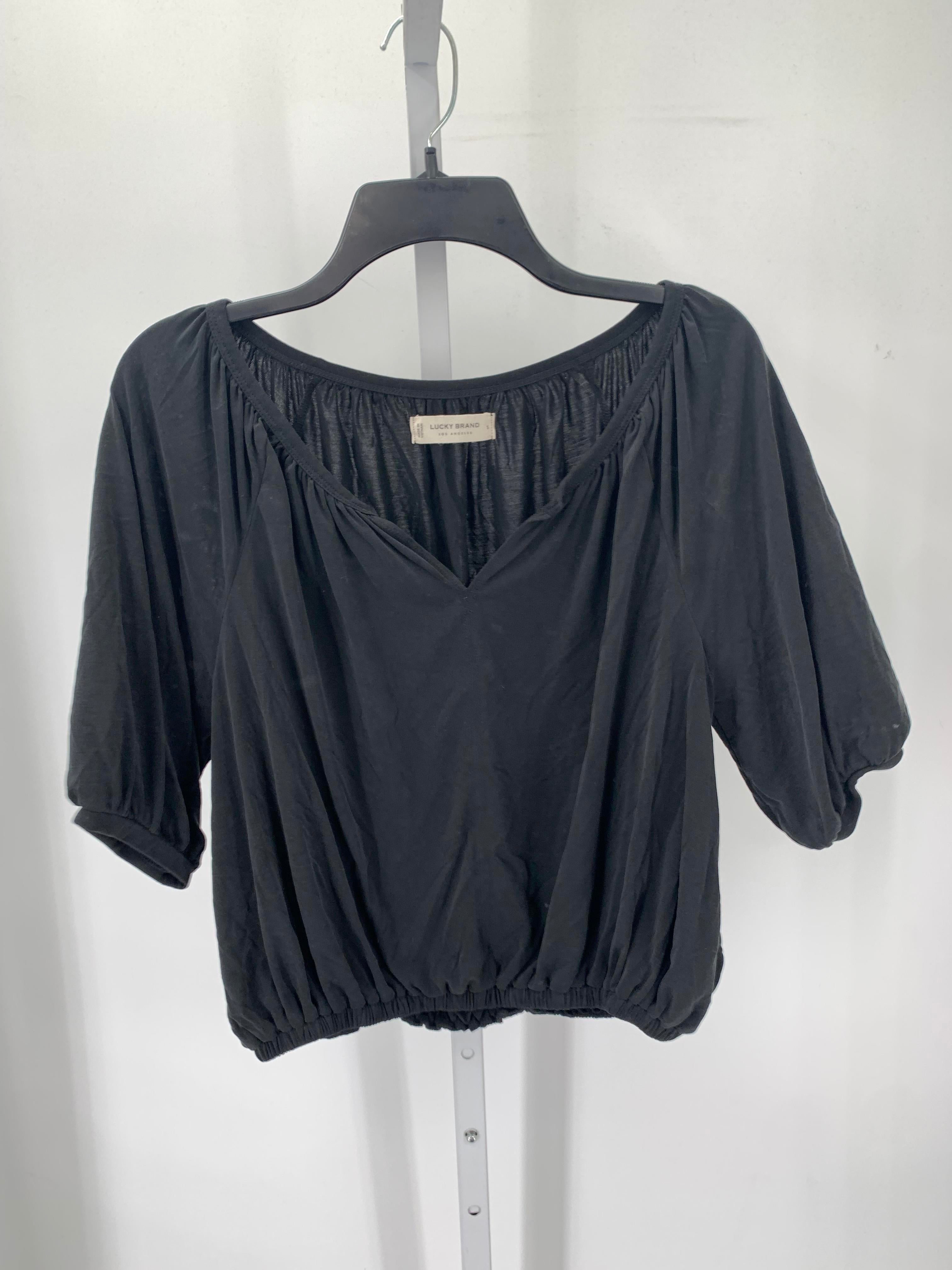 Lucky Brand Size Small Misses Short Sleeve Shirt