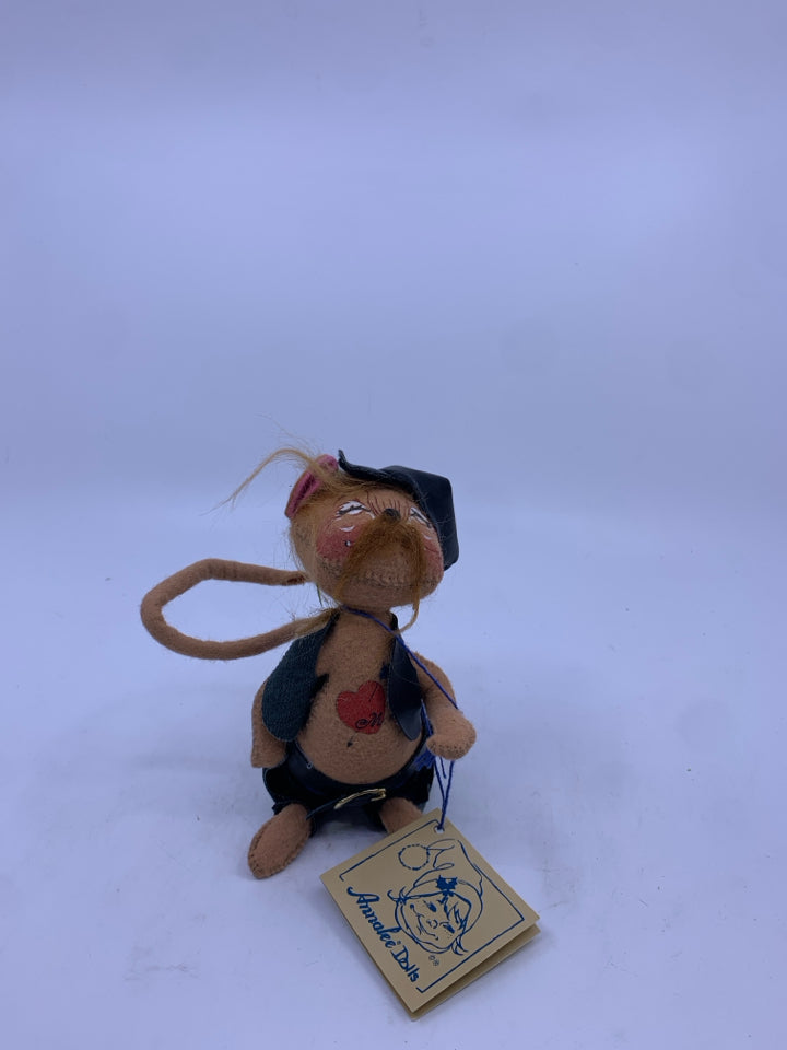 BIKER RAT ANNALEE DOLL.